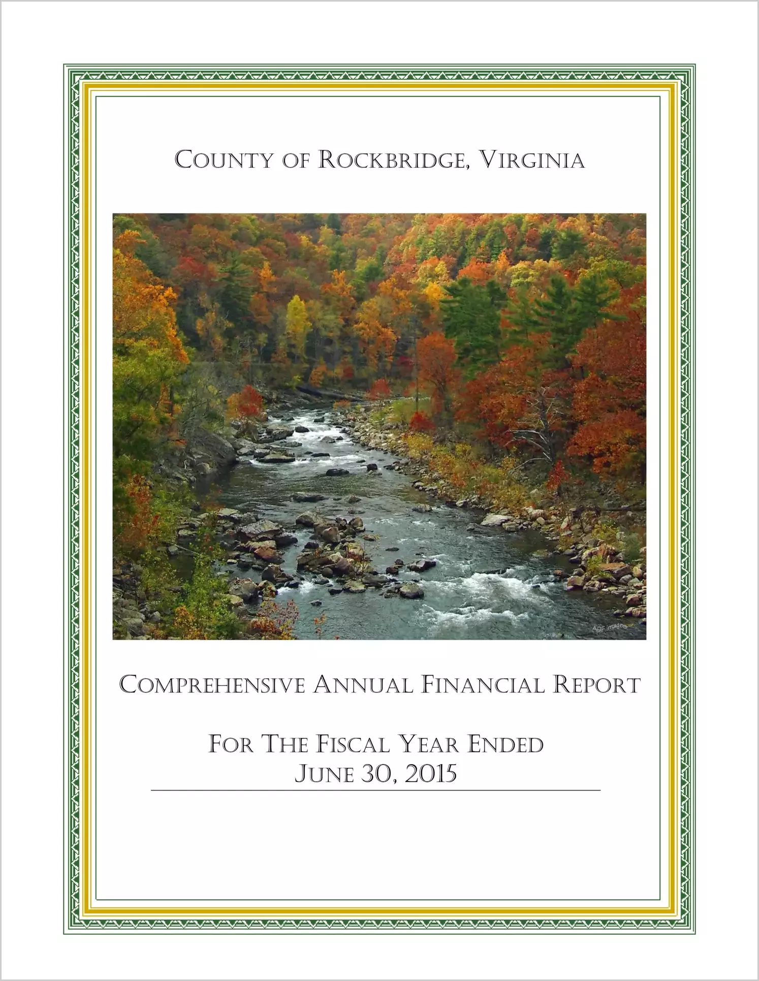 2015 Annual Financial Report for County of Rockbridge