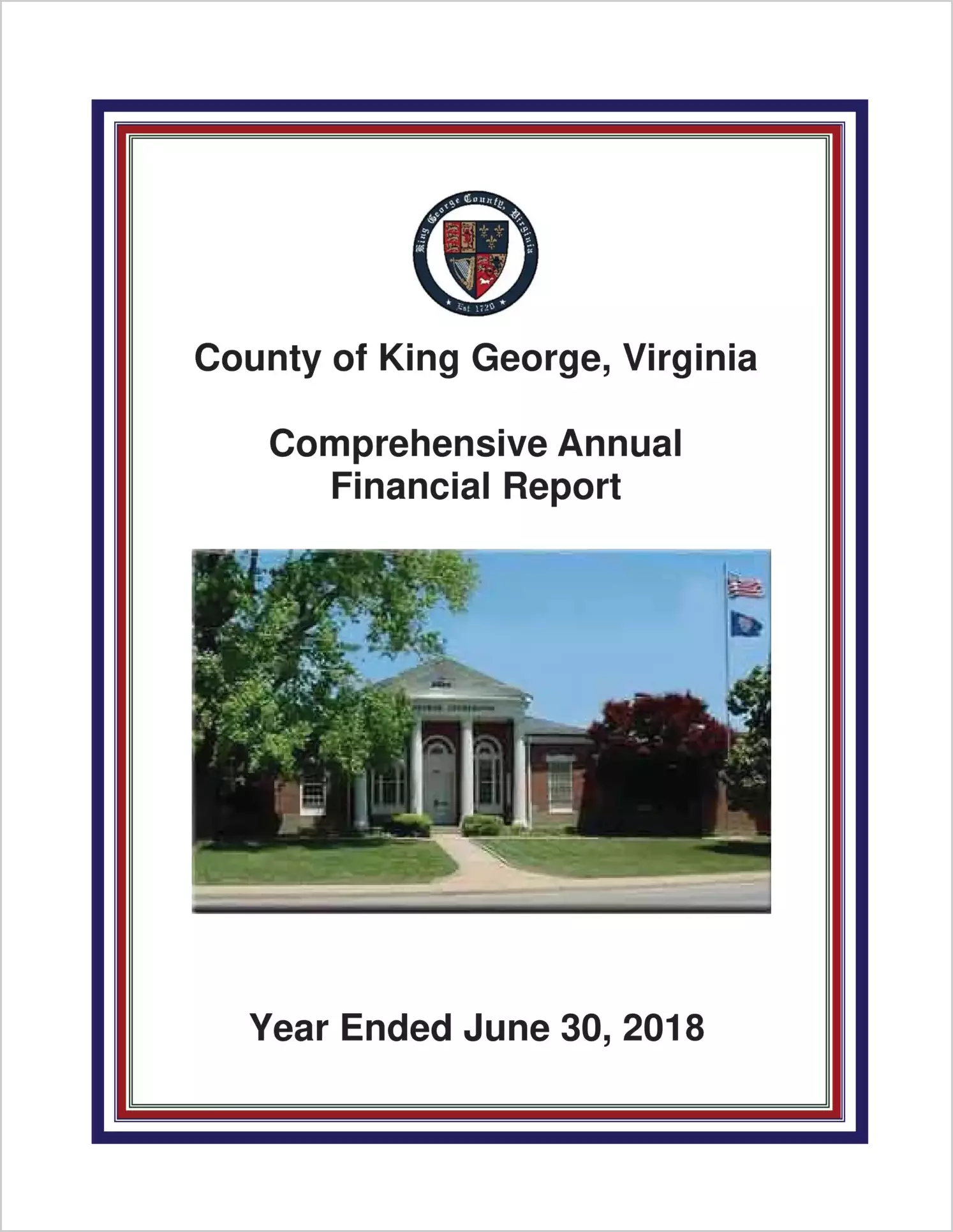 2018 Annual Financial Report for County of King George
