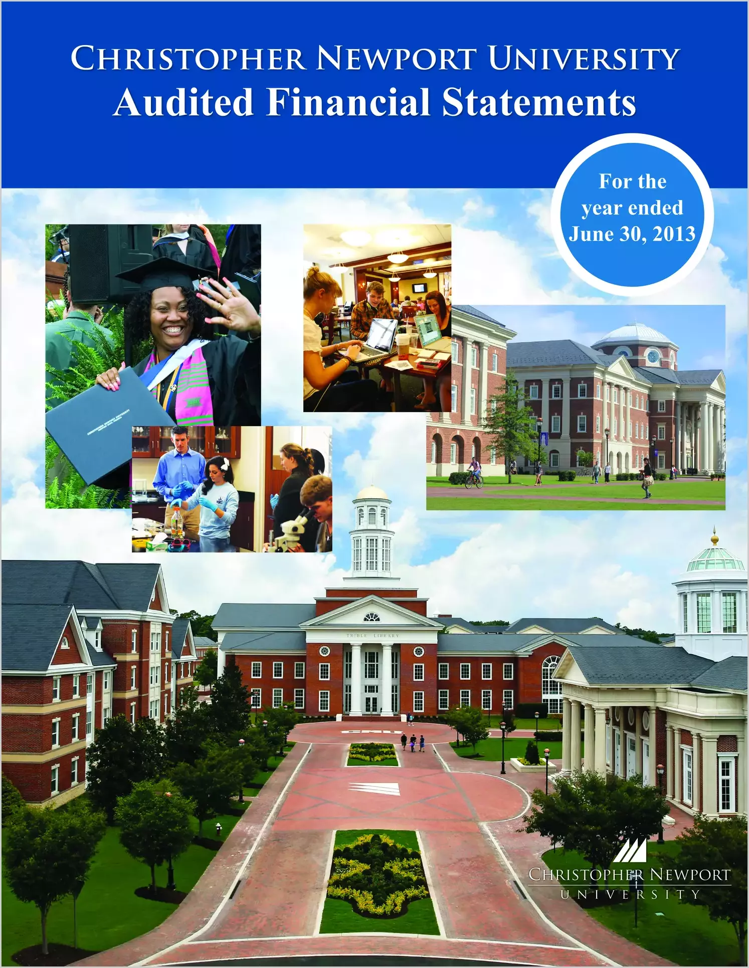 Christopher Newport University Financial Statements for the year ended June 30, 2013