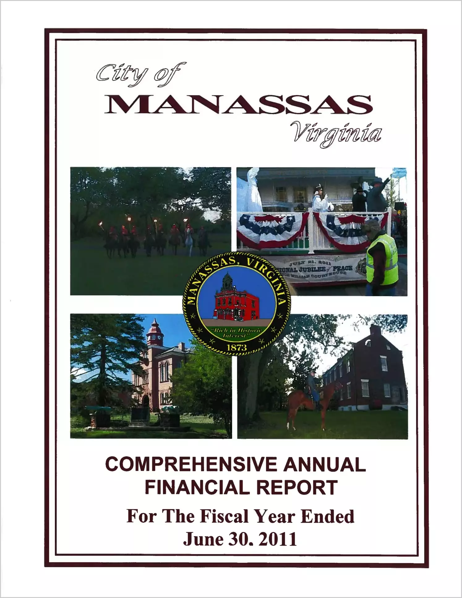 2011 Annual Financial Report for City of Manassas