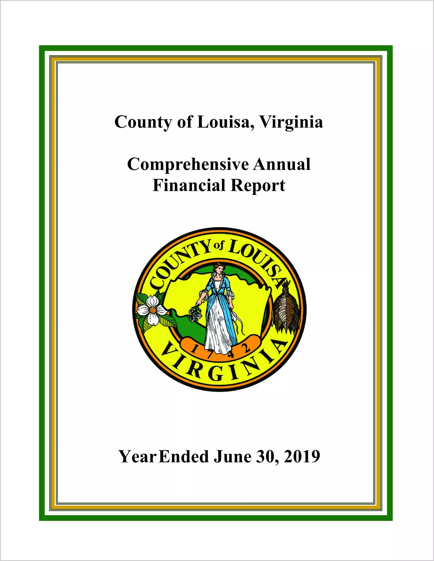 2019 Annual Financial Report for County of Louisa