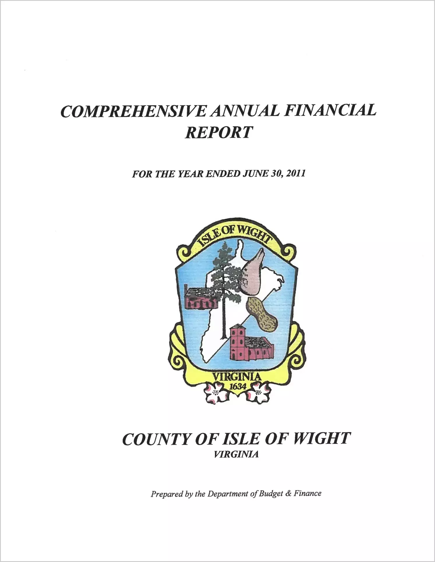 2011 Annual Financial Report for County of Isle of Wight