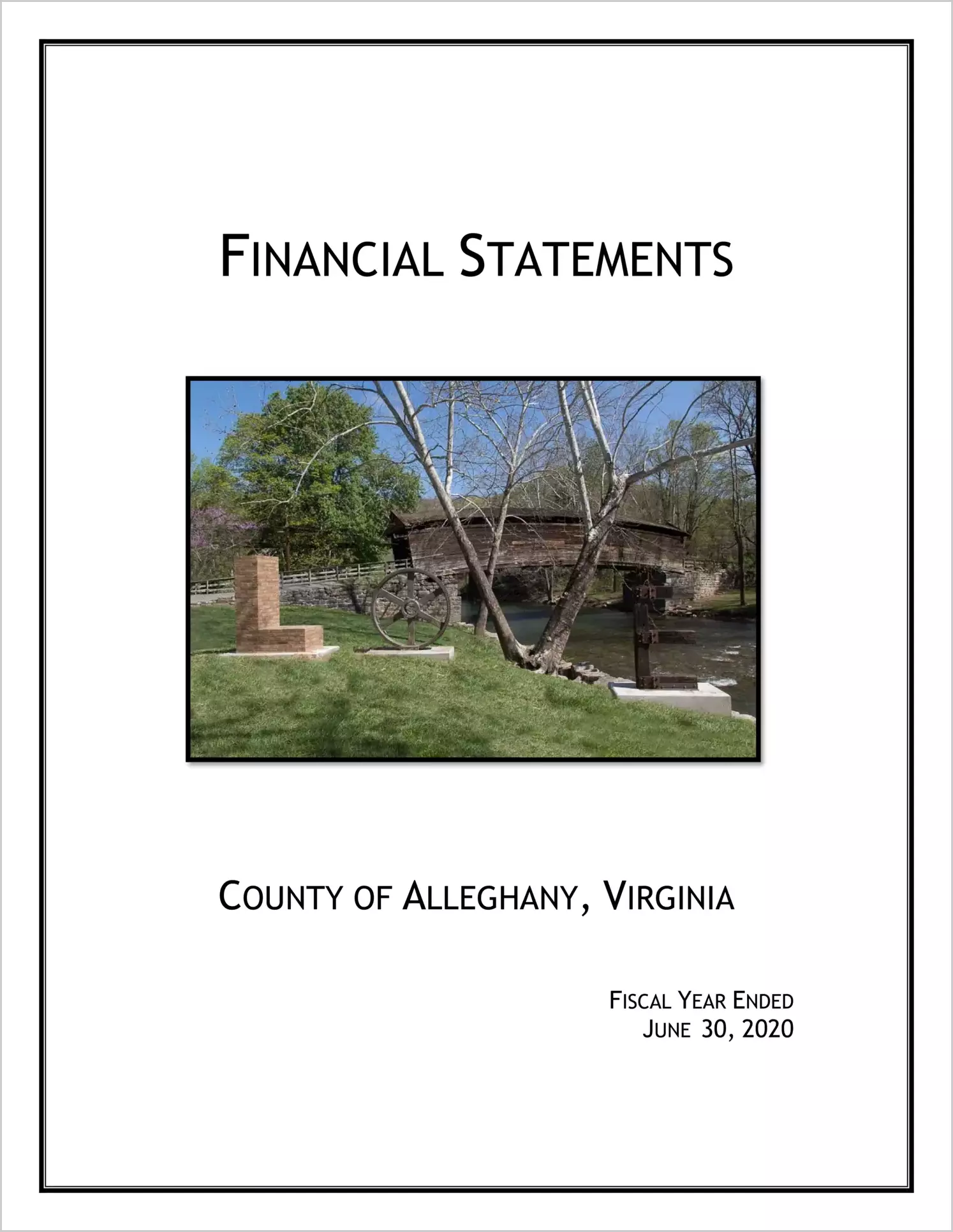 2020 Annual Financial Report for County of Alleghany
