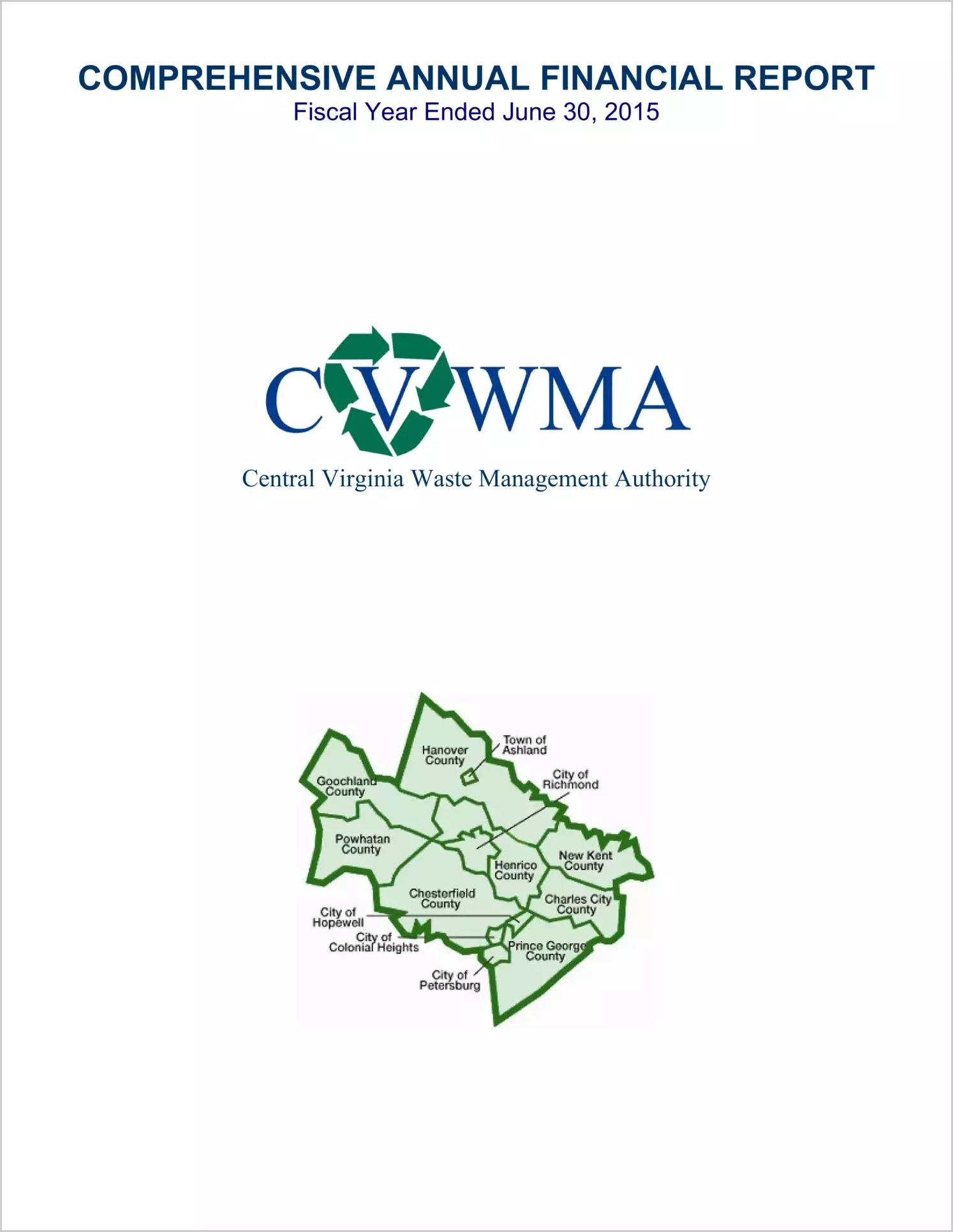 2015 ABC/Other Annual Financial Report  for Central Virginia Waste Management Authority