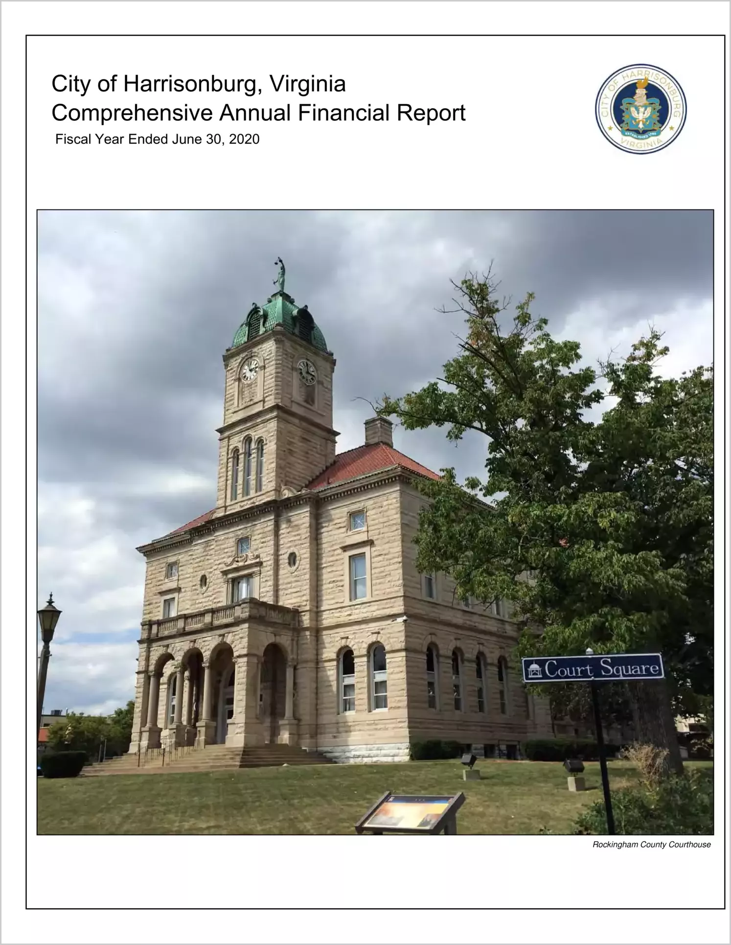 2020 Annual Financial Report for City of Harrisonburg