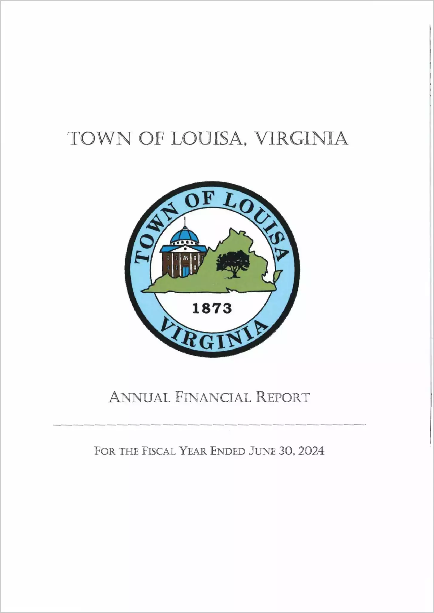 2024 Annual Financial Report for Town of Louisa 