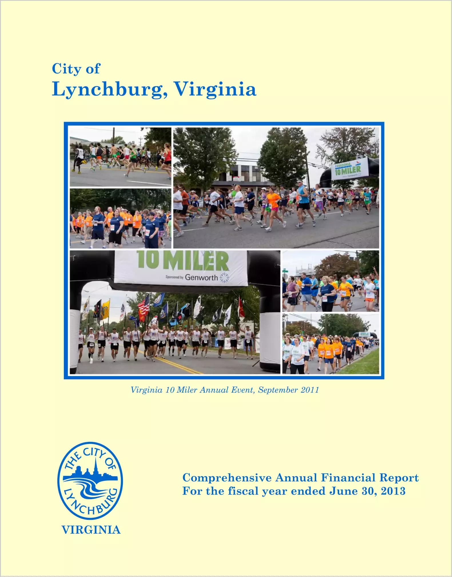 2013 Annual Financial Report for City of Lynchburg