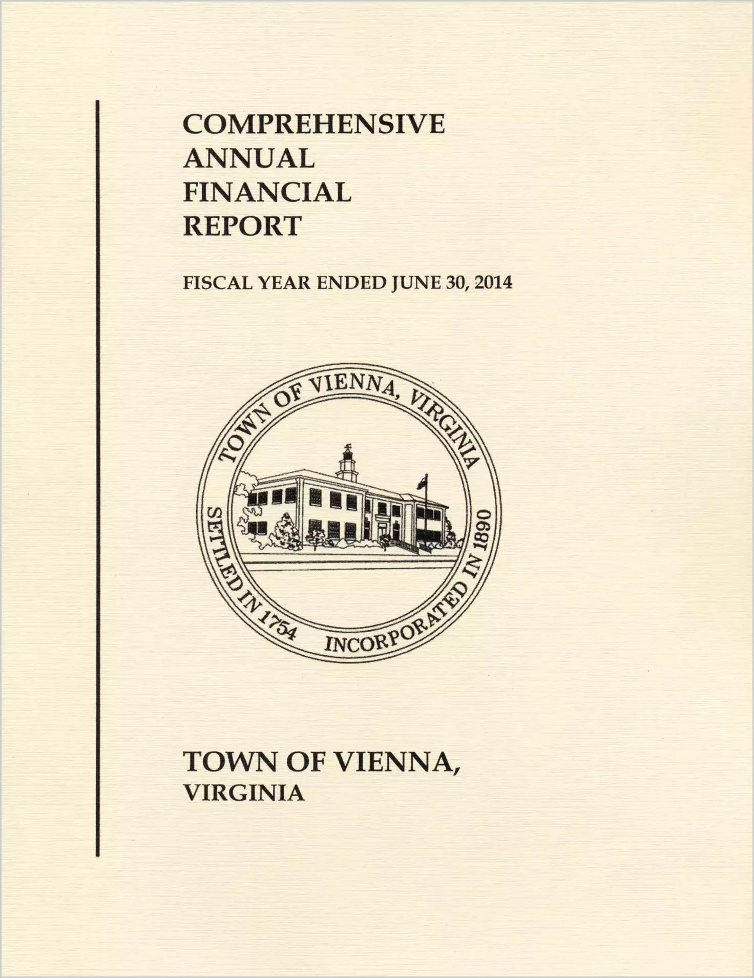 2014 Annual Financial Report for Town of Vienna
