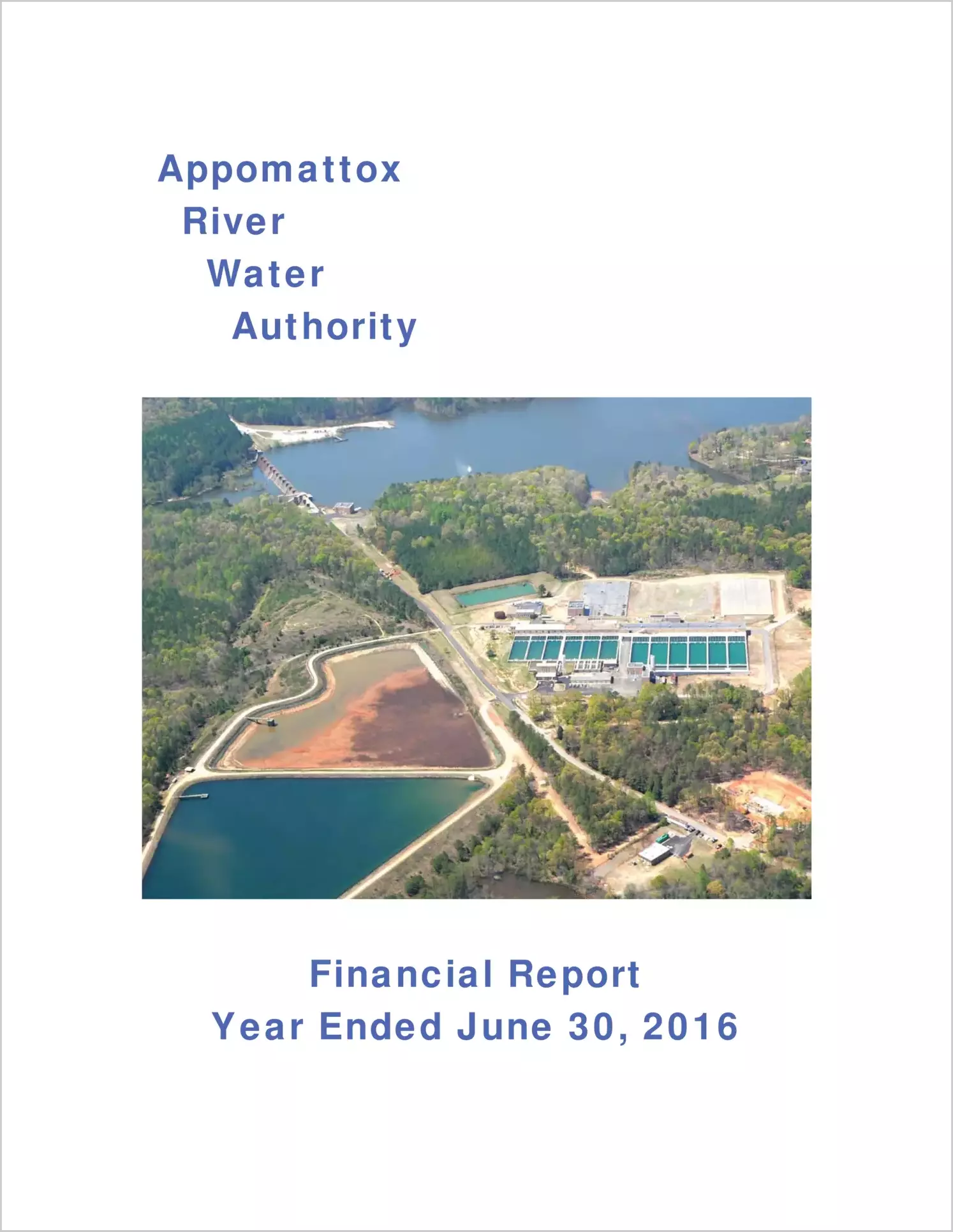 2016 ABC/Other Annual Financial Report  for Appomattox River Water Authority