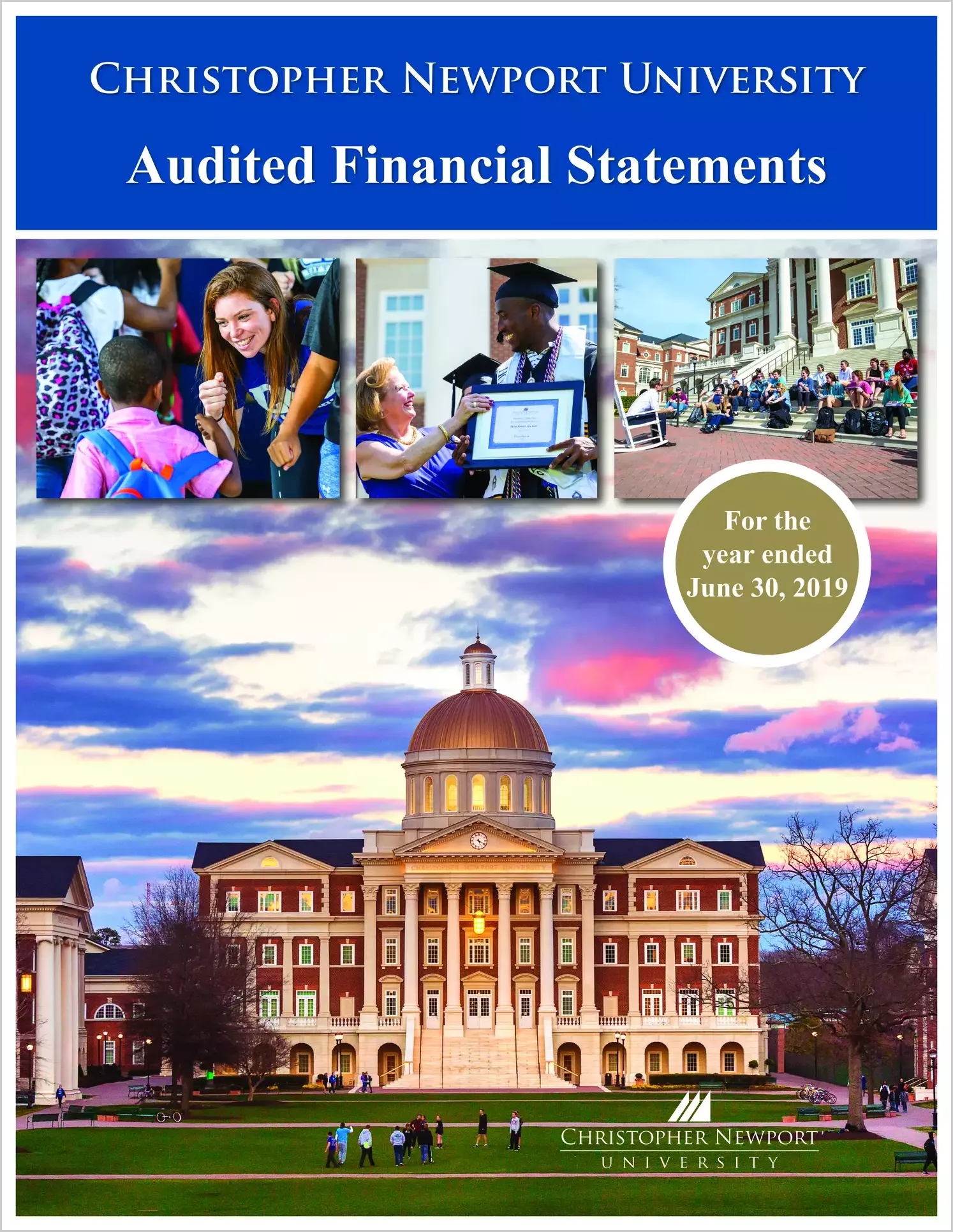 Christopher Newport University Financial Statements for the year ended June 30, 2019