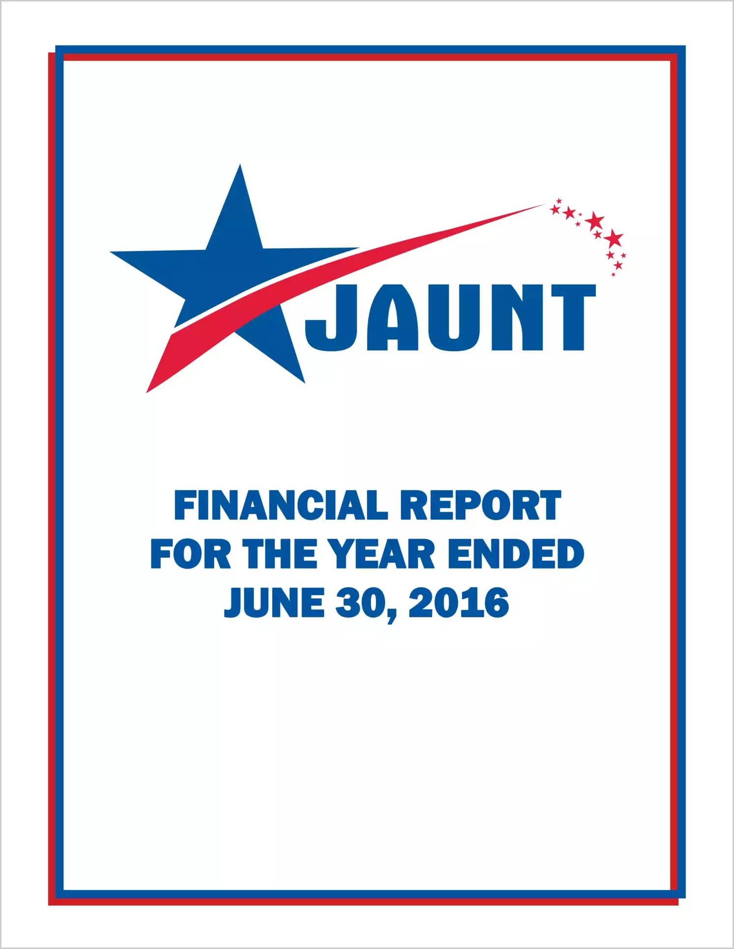 2016 ABC/Other Annual Financial Report  for Jaunt