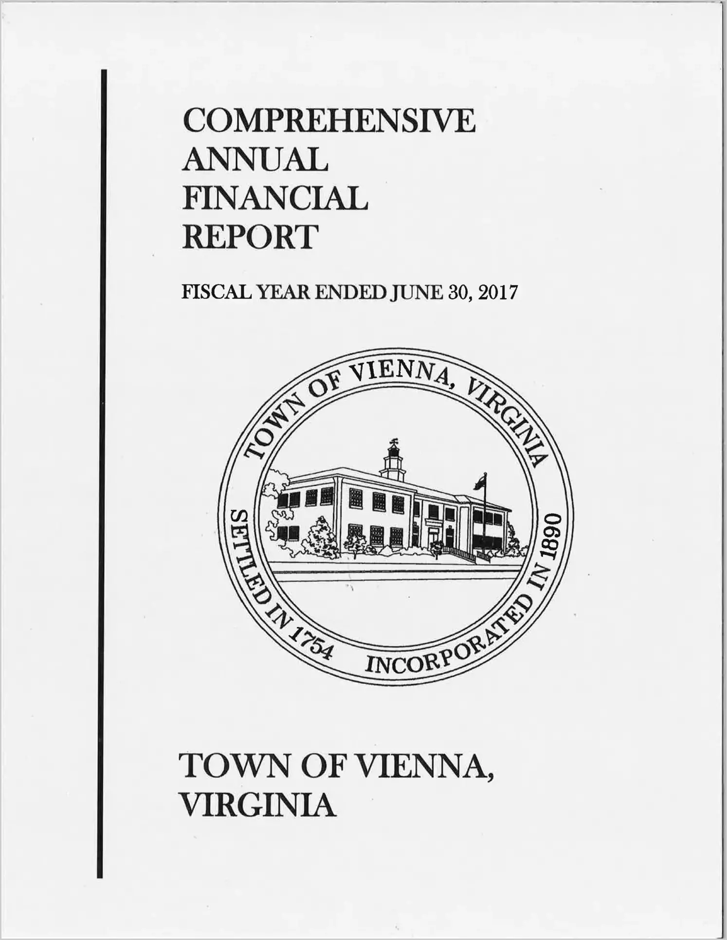 2017 Annual Financial Report for Town of Vienna