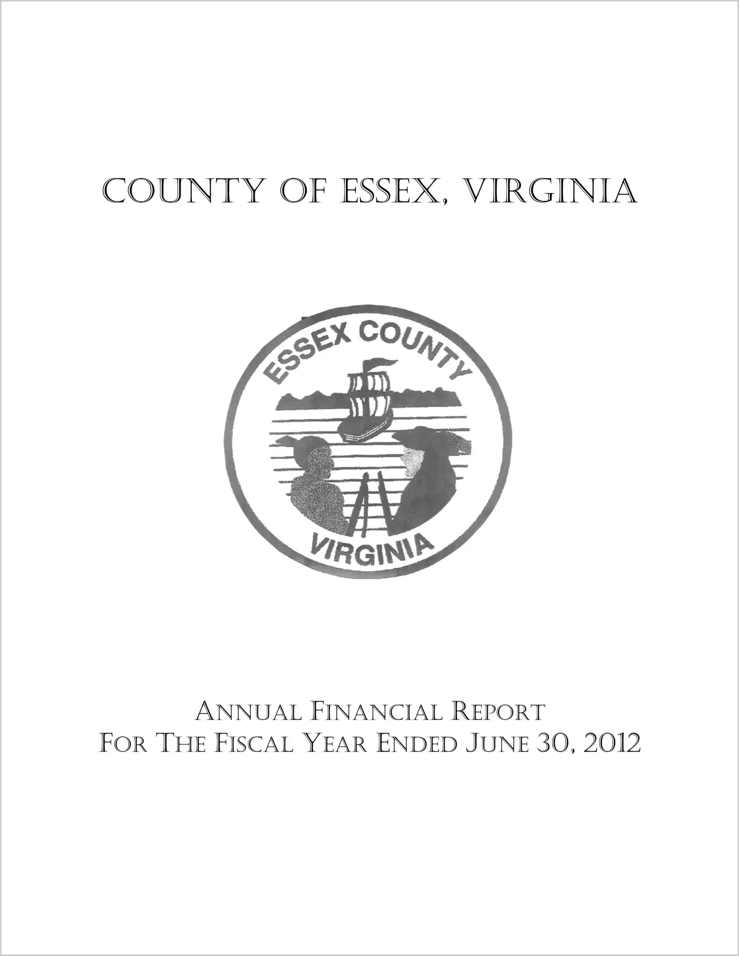 2012 Annual Financial Report for County of Essex