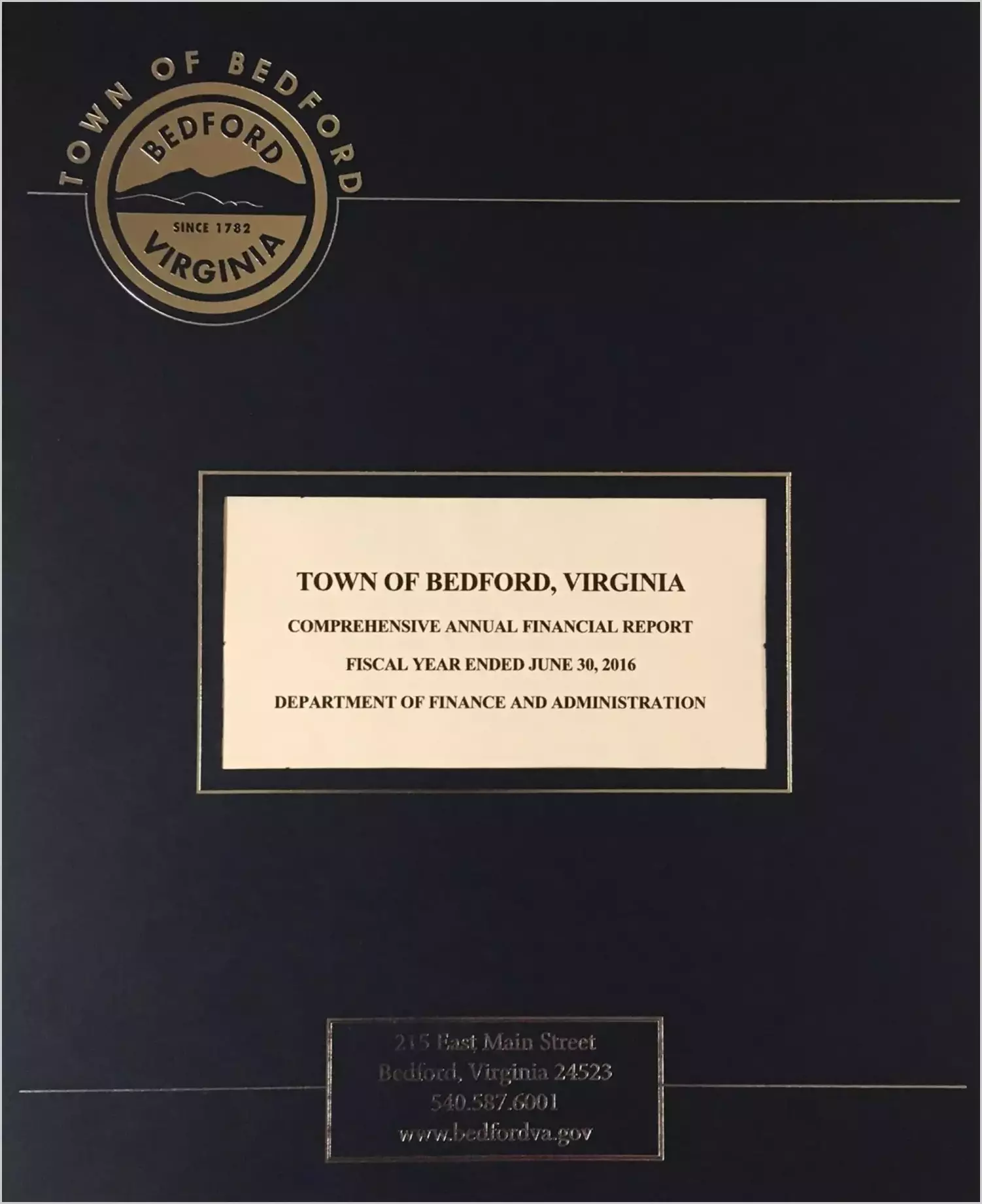 2016 Annual Financial Report for Town of Bedford