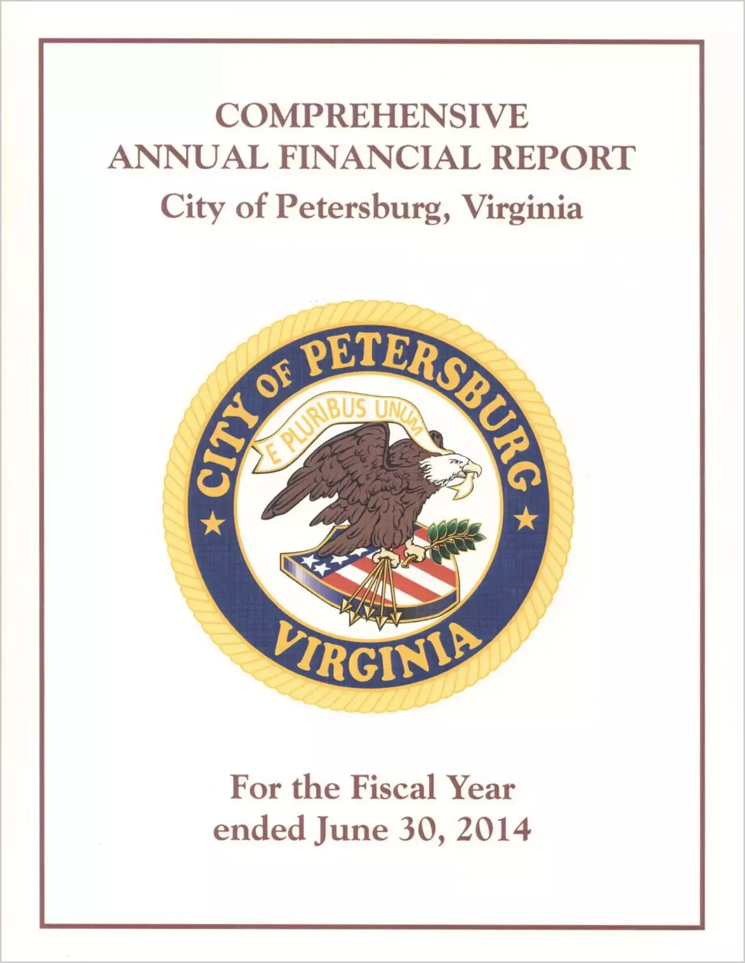 2014 Annual Financial Report for City of Petersburg