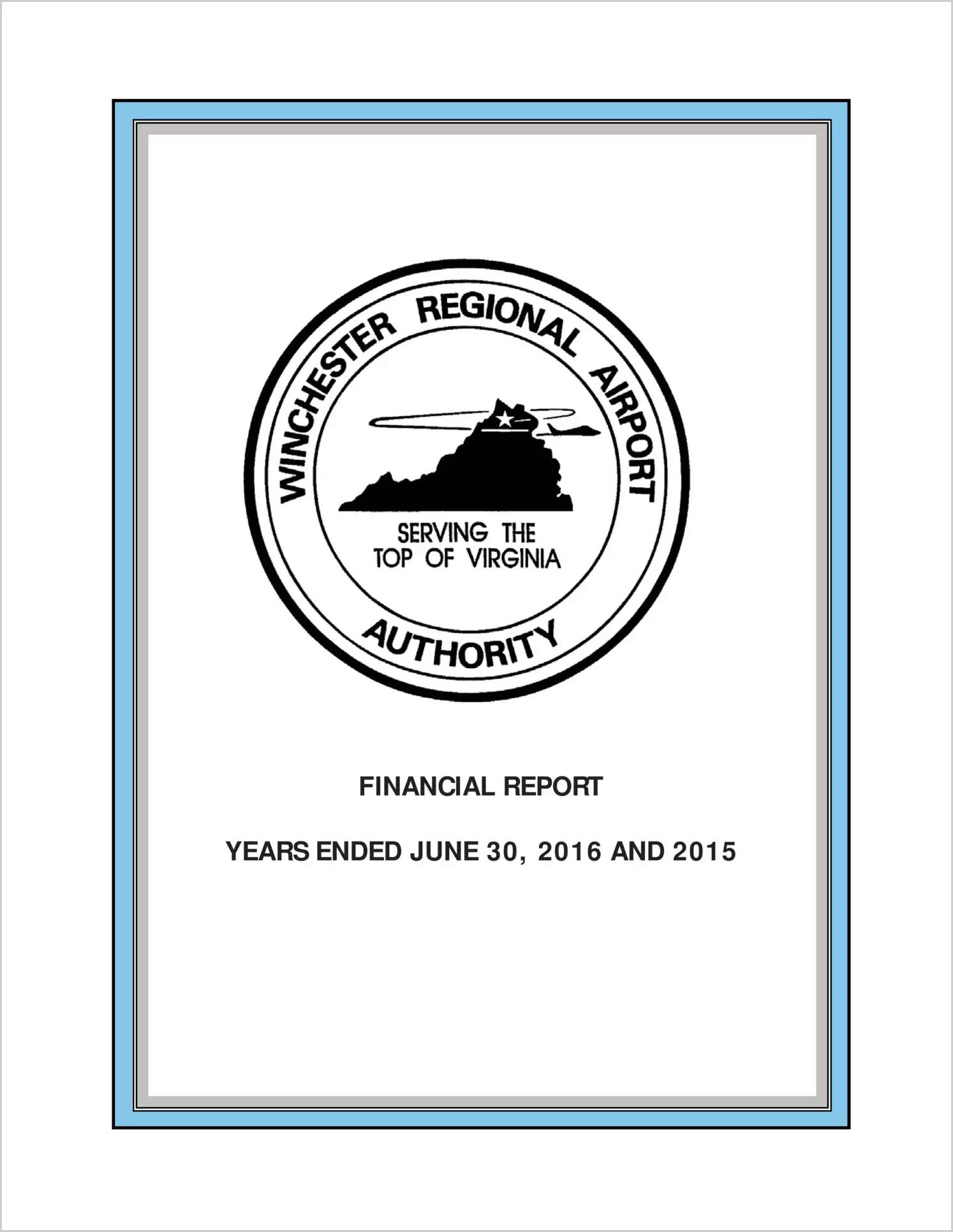 2016 ABC/Other Annual Financial Report  for Winchester Regional Airport Authority