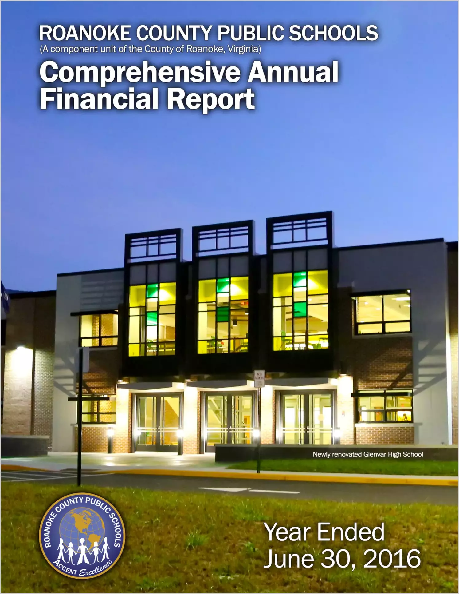 2016 Public Schools Annual Financial Report for County of Roanoke