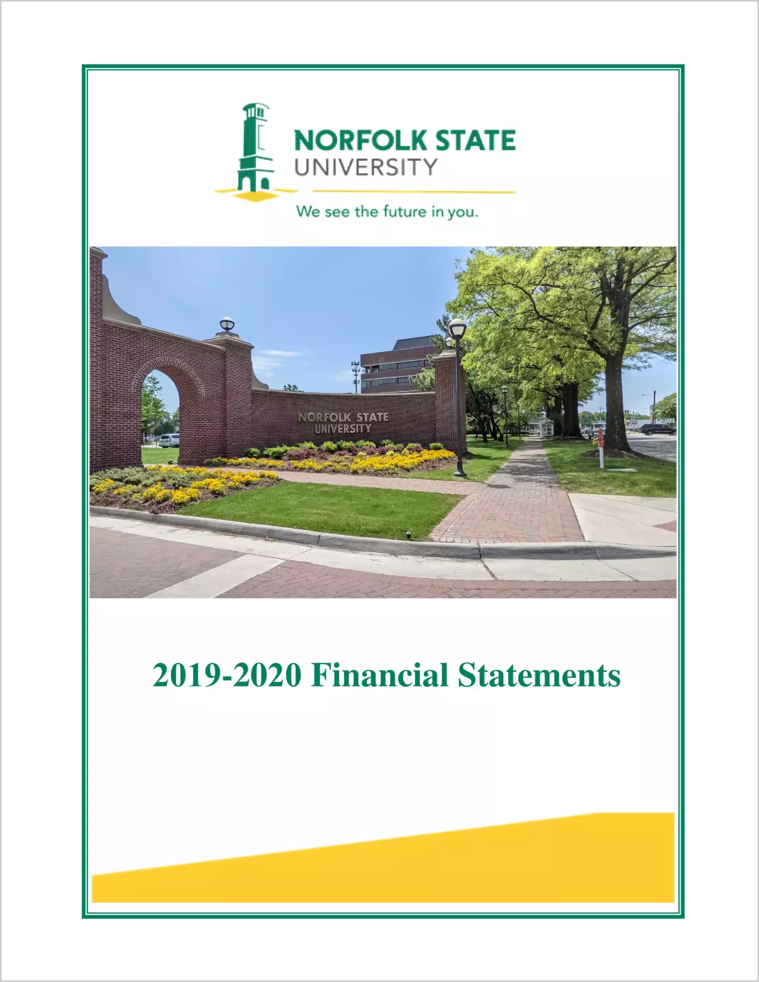 Norfolk State University Financial Statements for the year end June 30, 2020