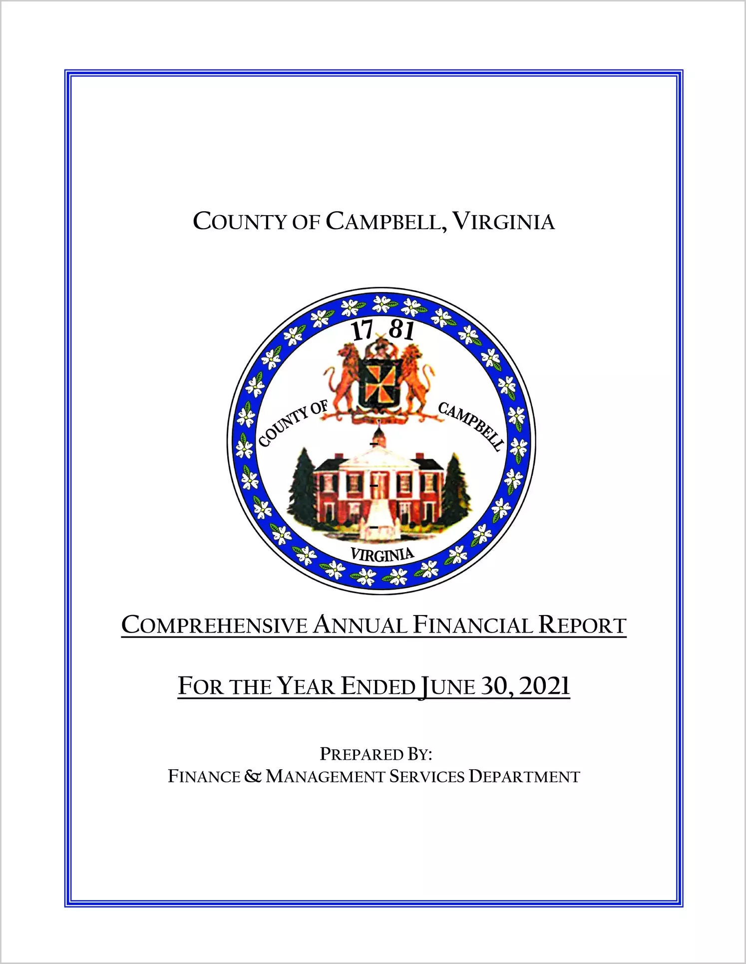 2021 Annual Financial Report for County of Campbell