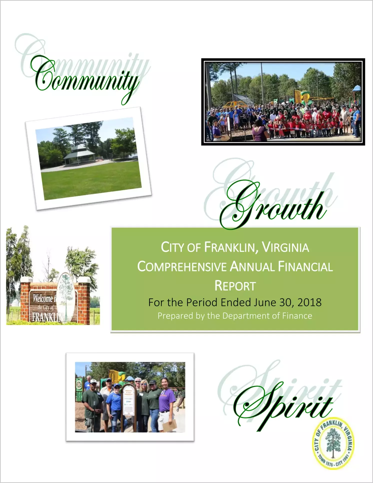 2018 Annual Financial Report for City of Franklin