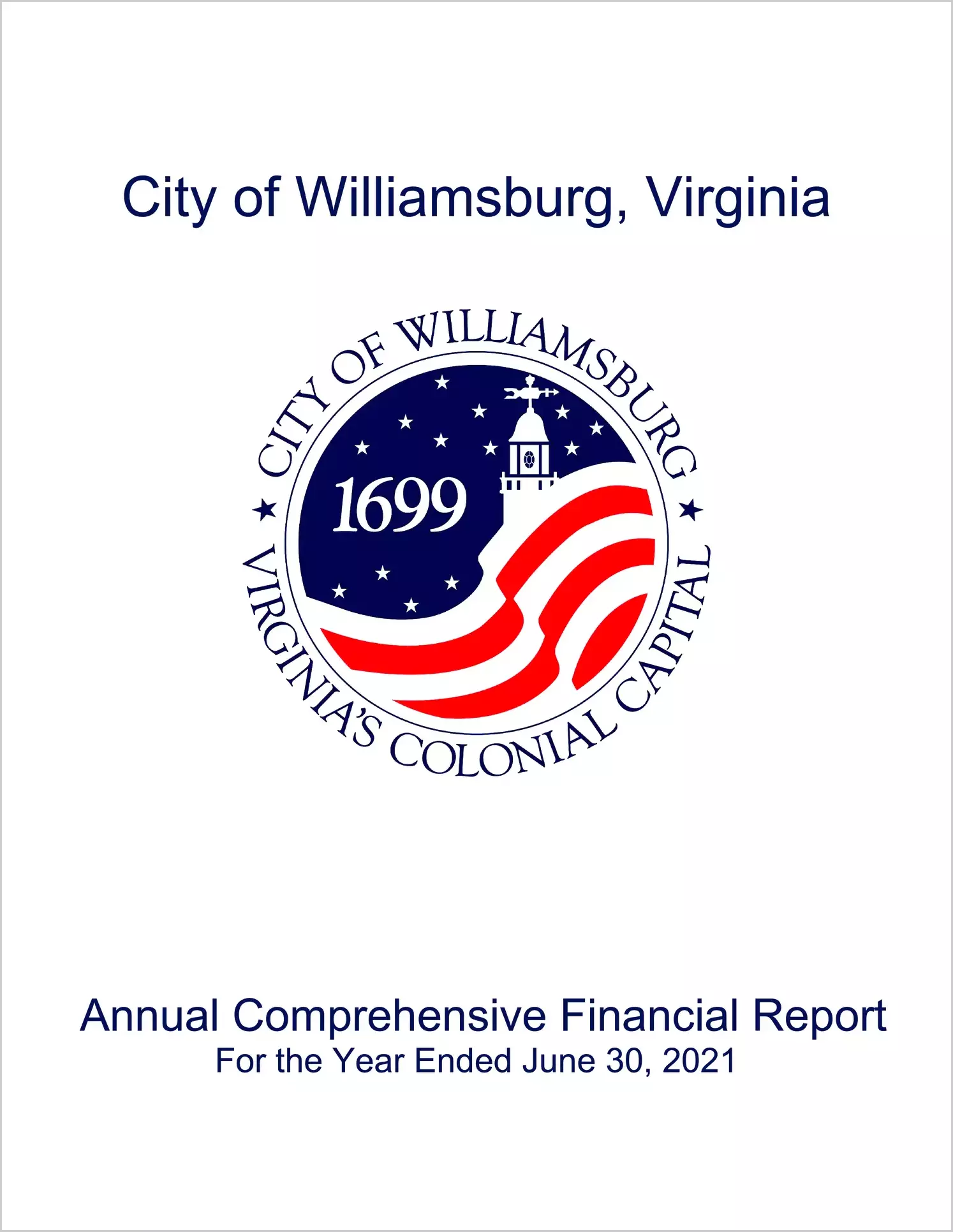 2021 Annual Financial Report for City of Williamsburg