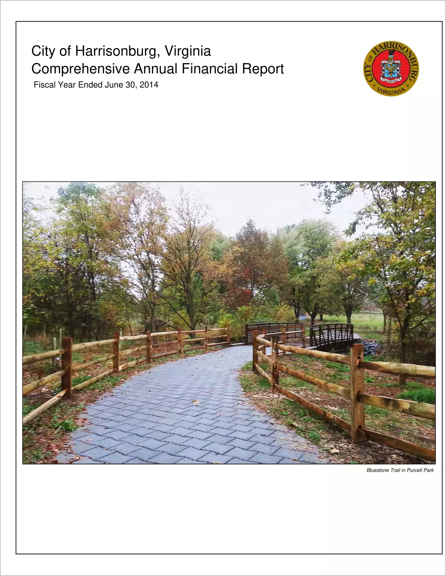 2014 Annual Financial Report for City of Harrisonburg