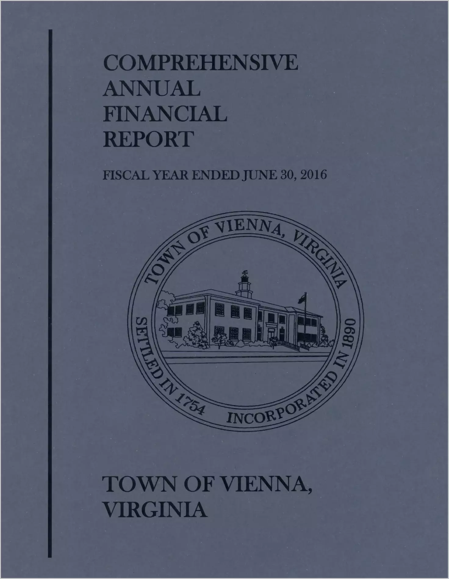 2016 Annual Financial Report for Town of Vienna