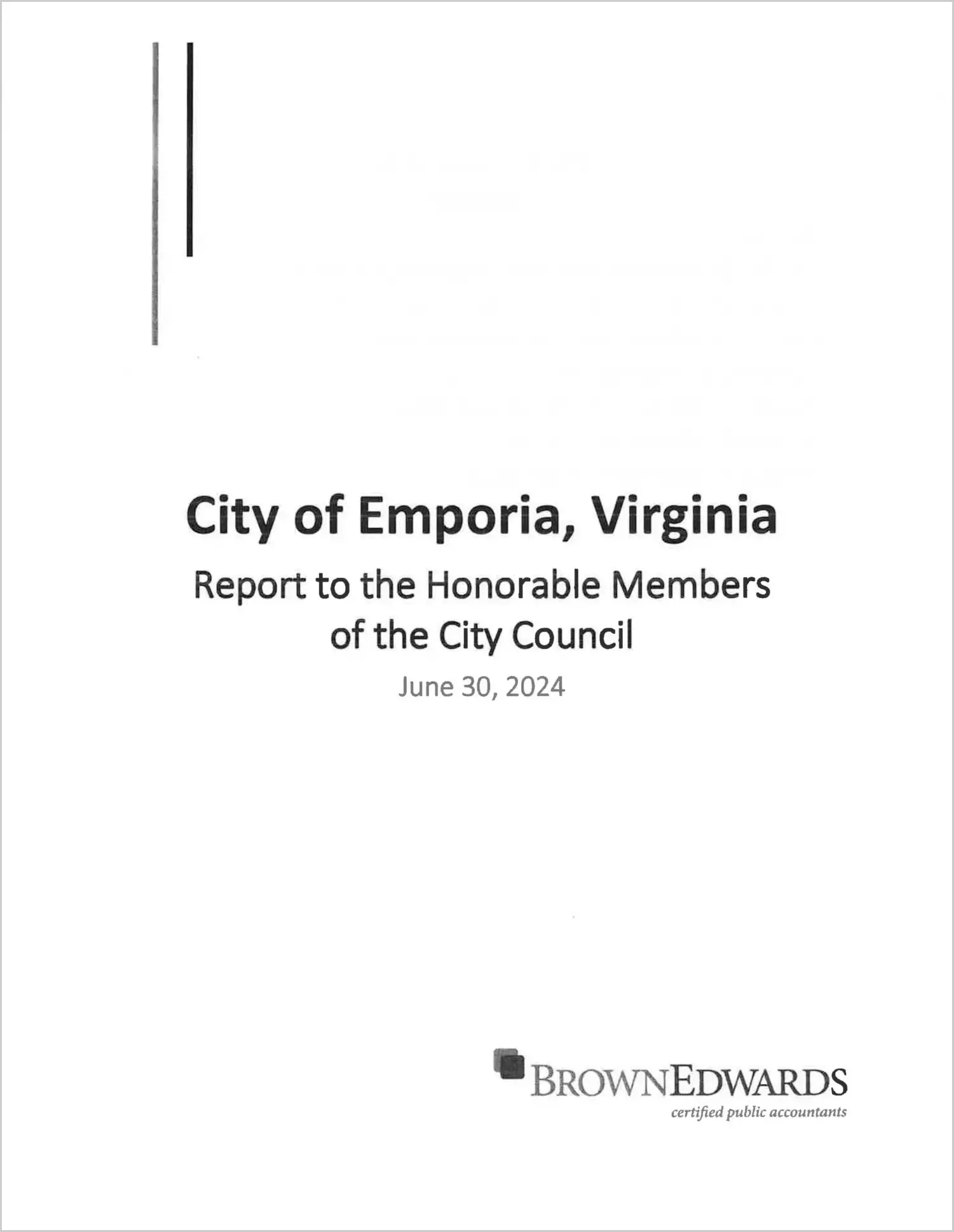 preview of 2024 Management Letter for City of Emporia