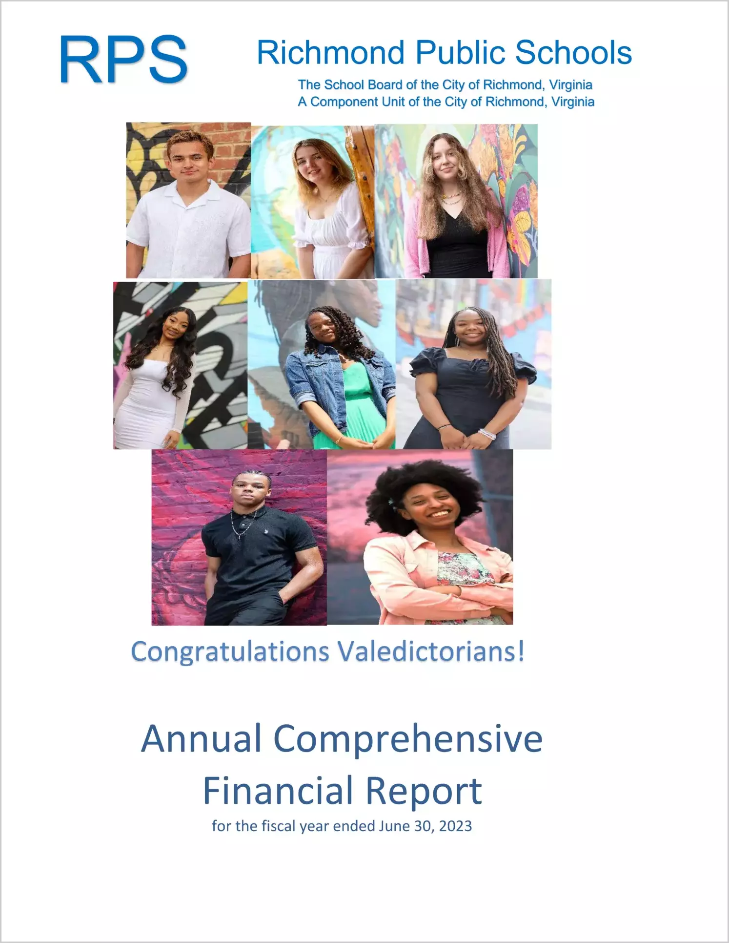 2023 Public Schools Annual Financial Report for City of Richmond