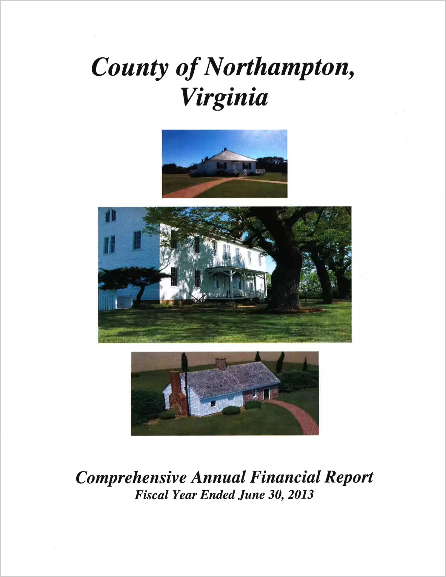 2013 Annual Financial Report for County of Northampton