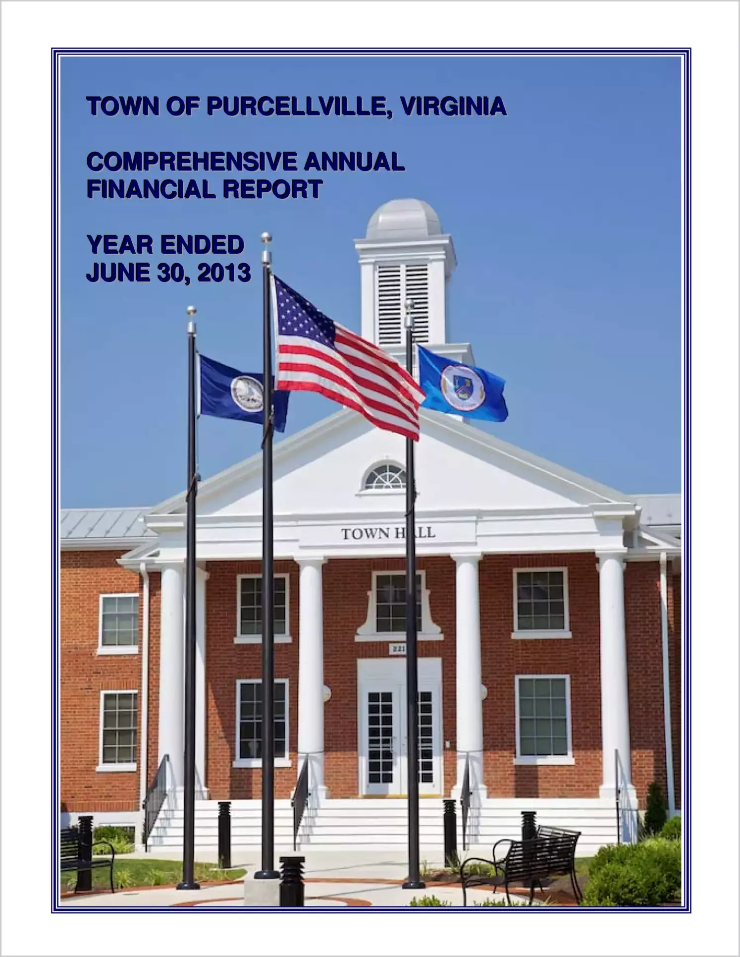 2013 Annual Financial Report for Town of Purcellville