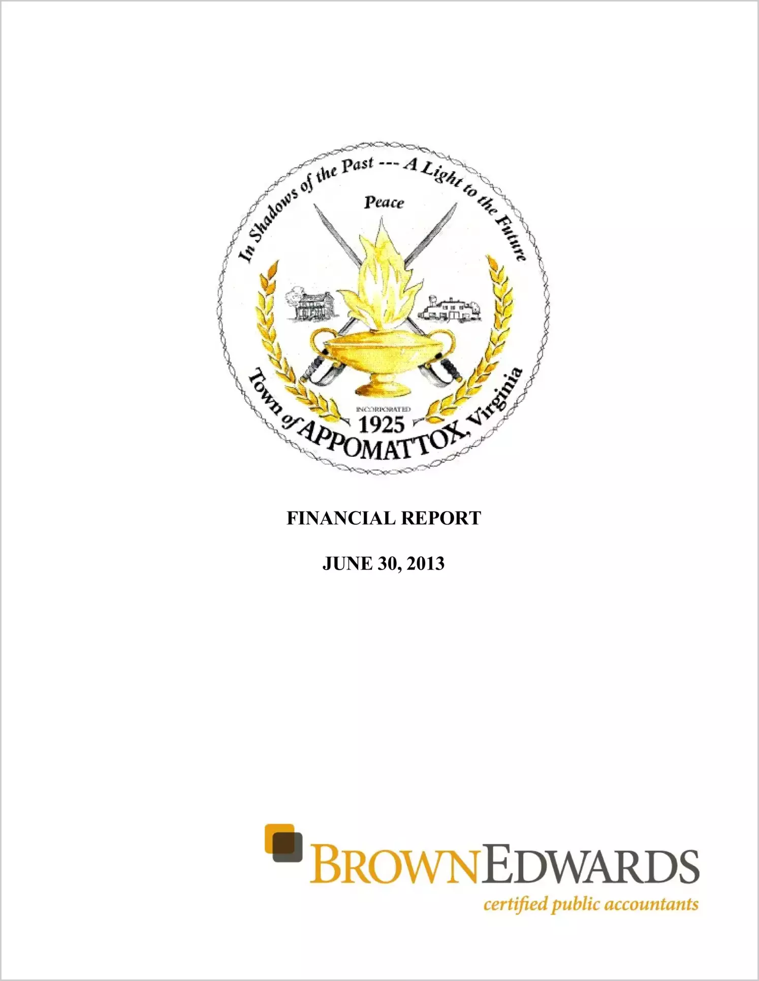 2013 Annual Financial Report for Town of Appomattox