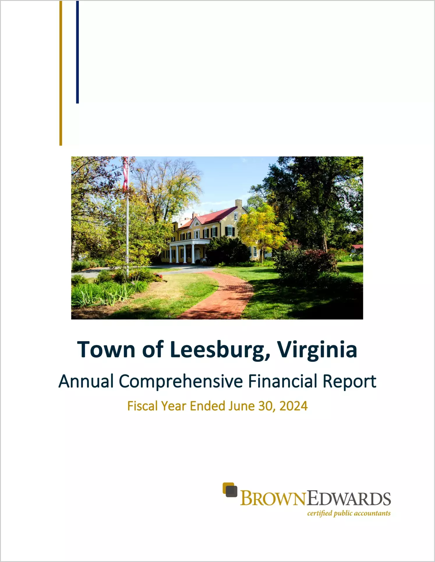 2024 Annual Financial Report for Town of Leesburg