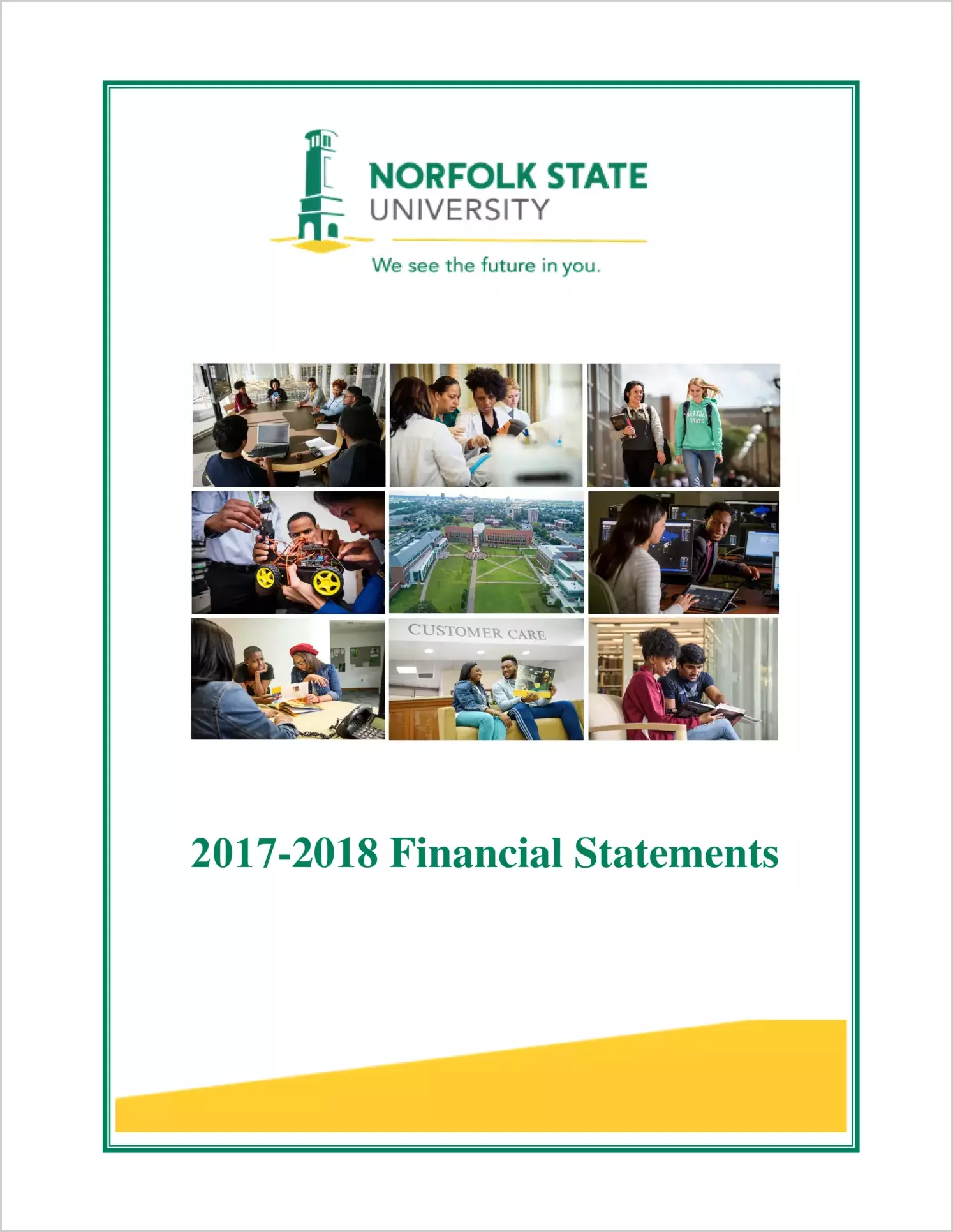 Norfolk State University Financial Statements for the year ended June 30, 2018