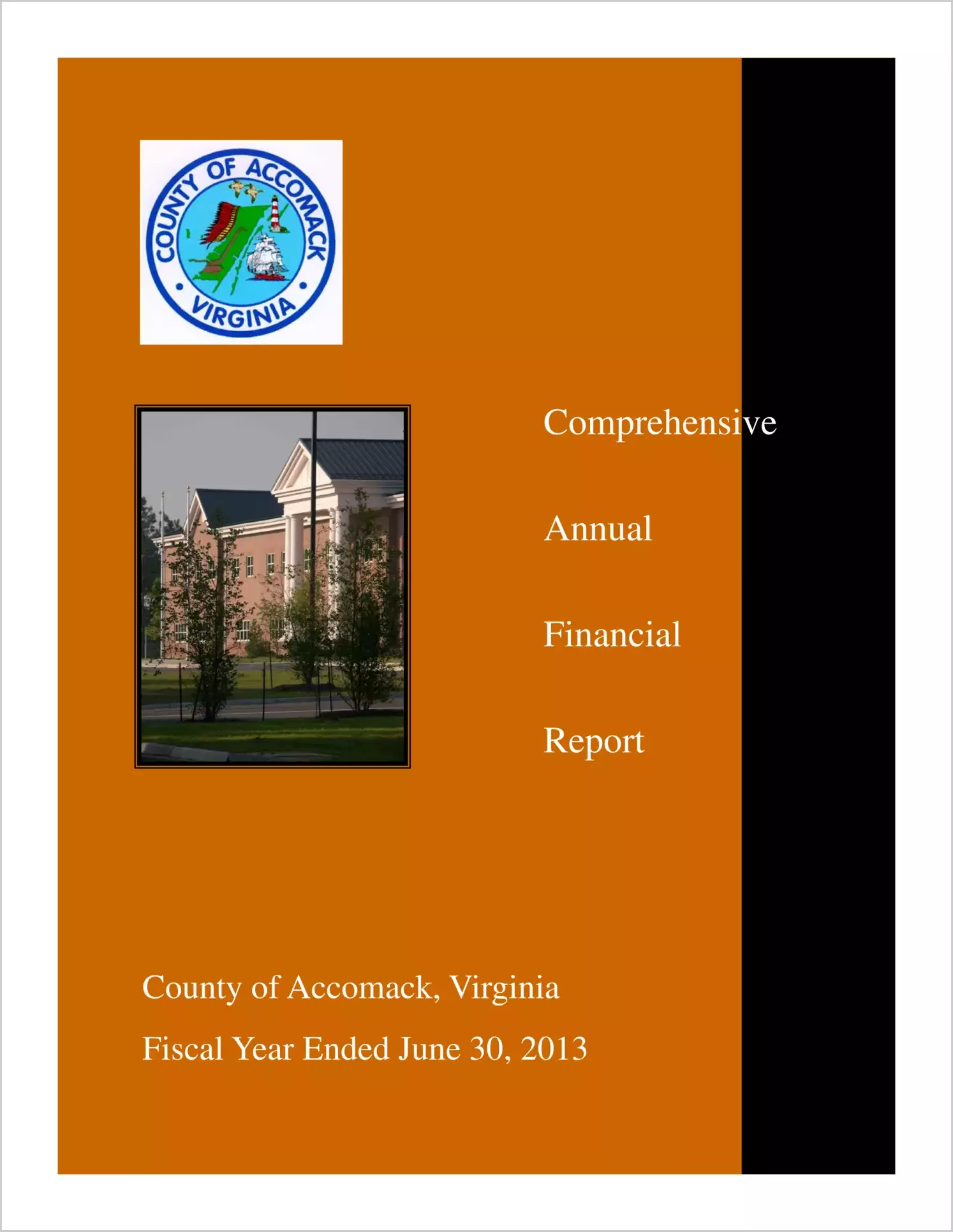 2013 Annual Financial Report for County of Accomack