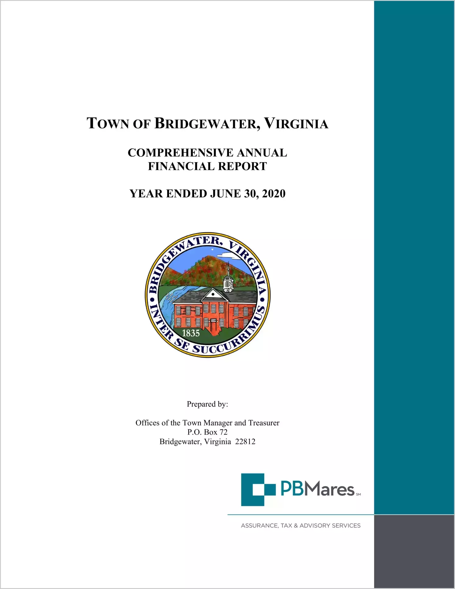 2020 Annual Financial Report for Town of Bridgewater
