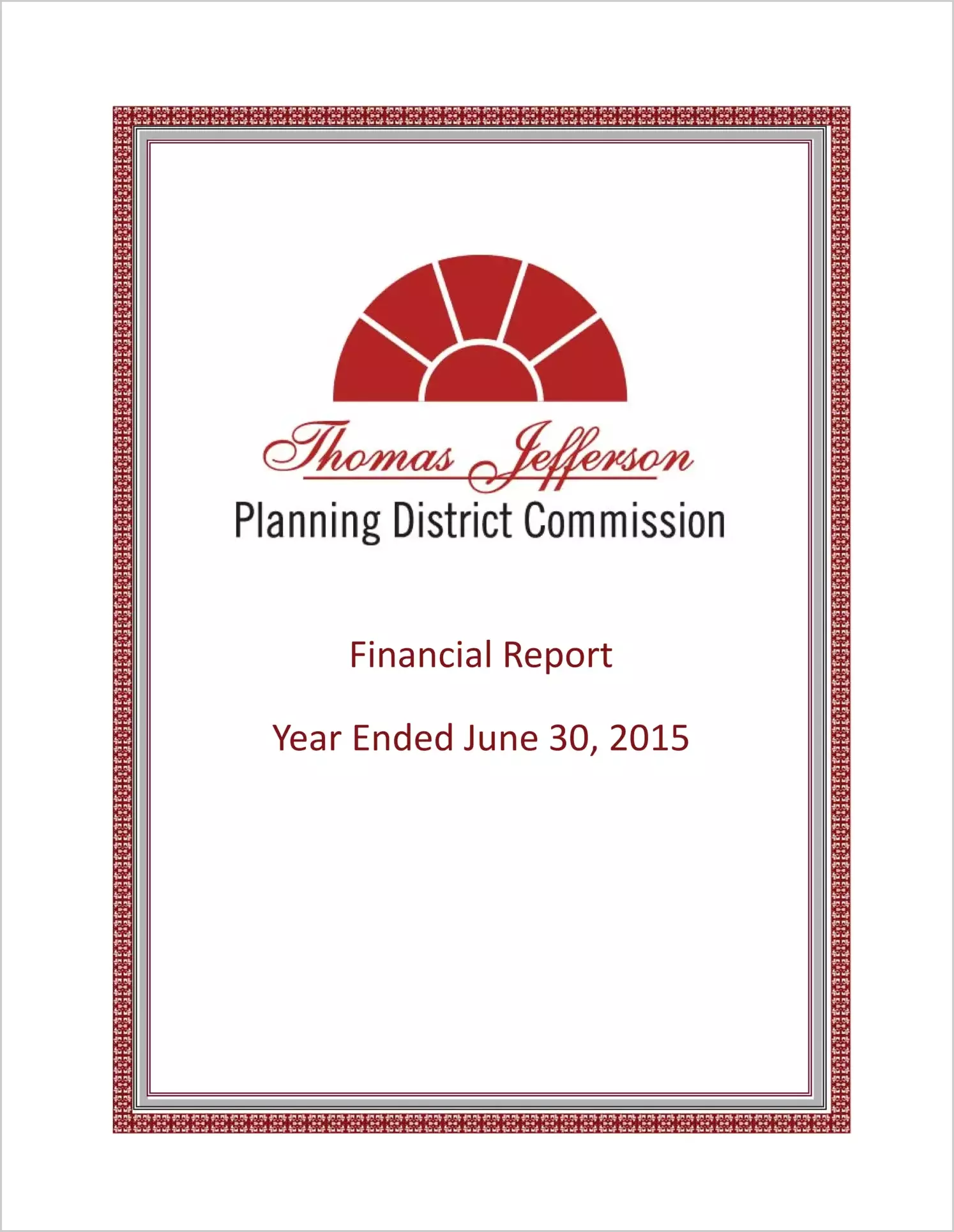 2015 ABC/Other Annual Financial Report  for Thomas Jefferson Planning District Commission