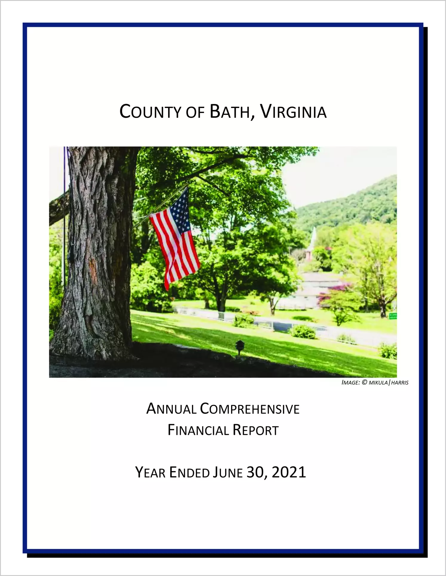 2021 Annual Financial Report for County of Bath