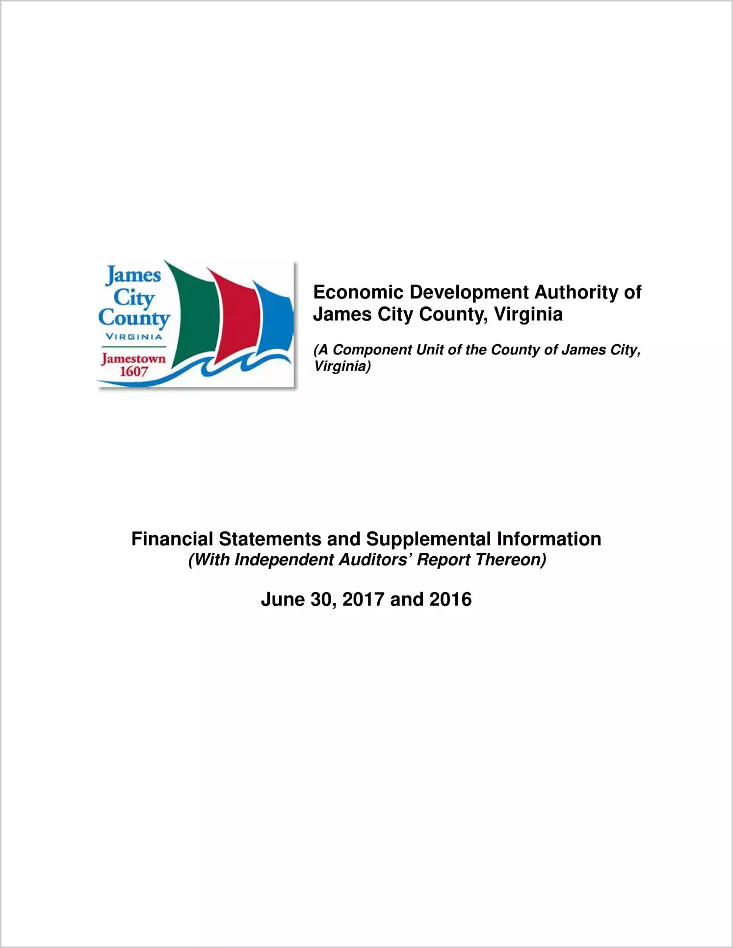 2017 ABC/Other Annual Financial Report  for James City County Economic Development Authority