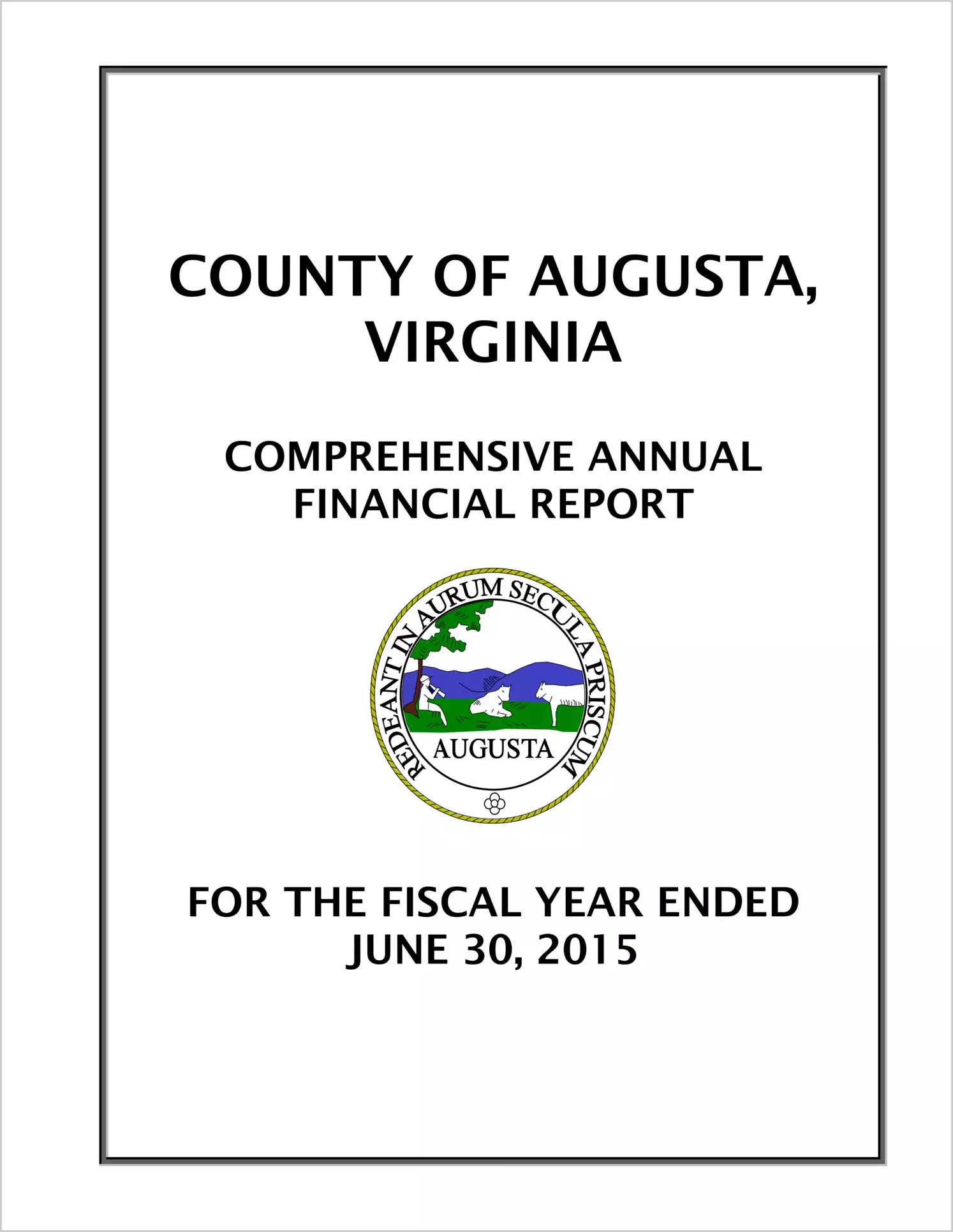 2015 Annual Financial Report for County of Augusta