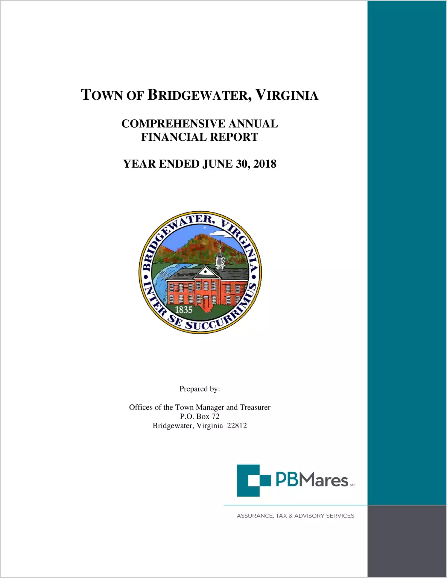 2018 Annual Financial Report for Town of Bridgewater