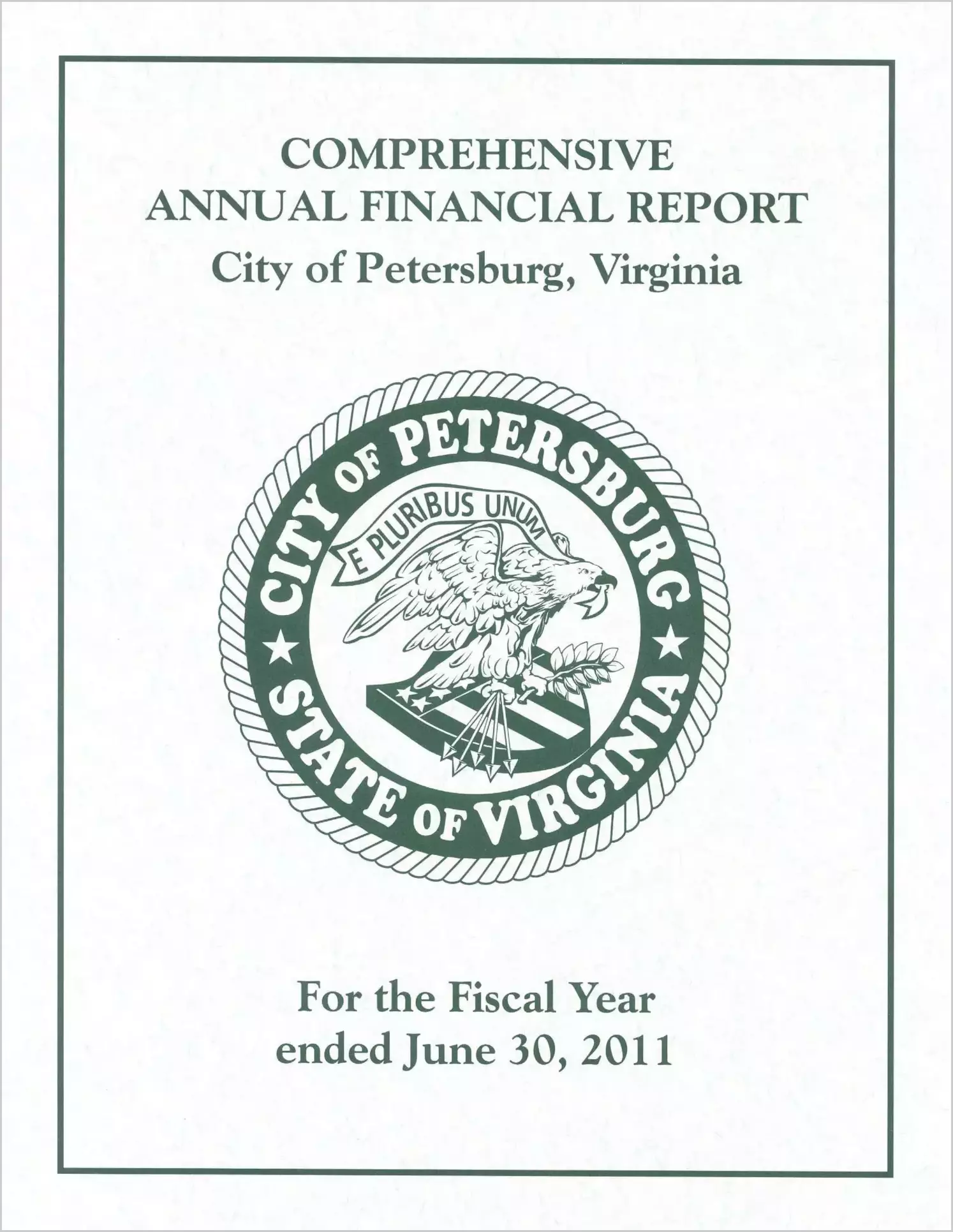 2011 Annual Financial Report for City of Petersburg