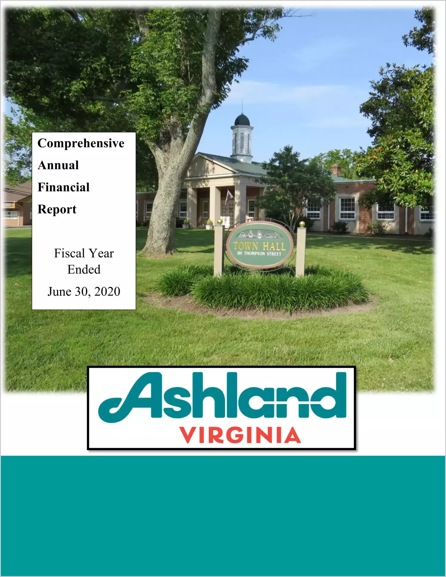 2020 Annual Financial Report for Town of Ashland
