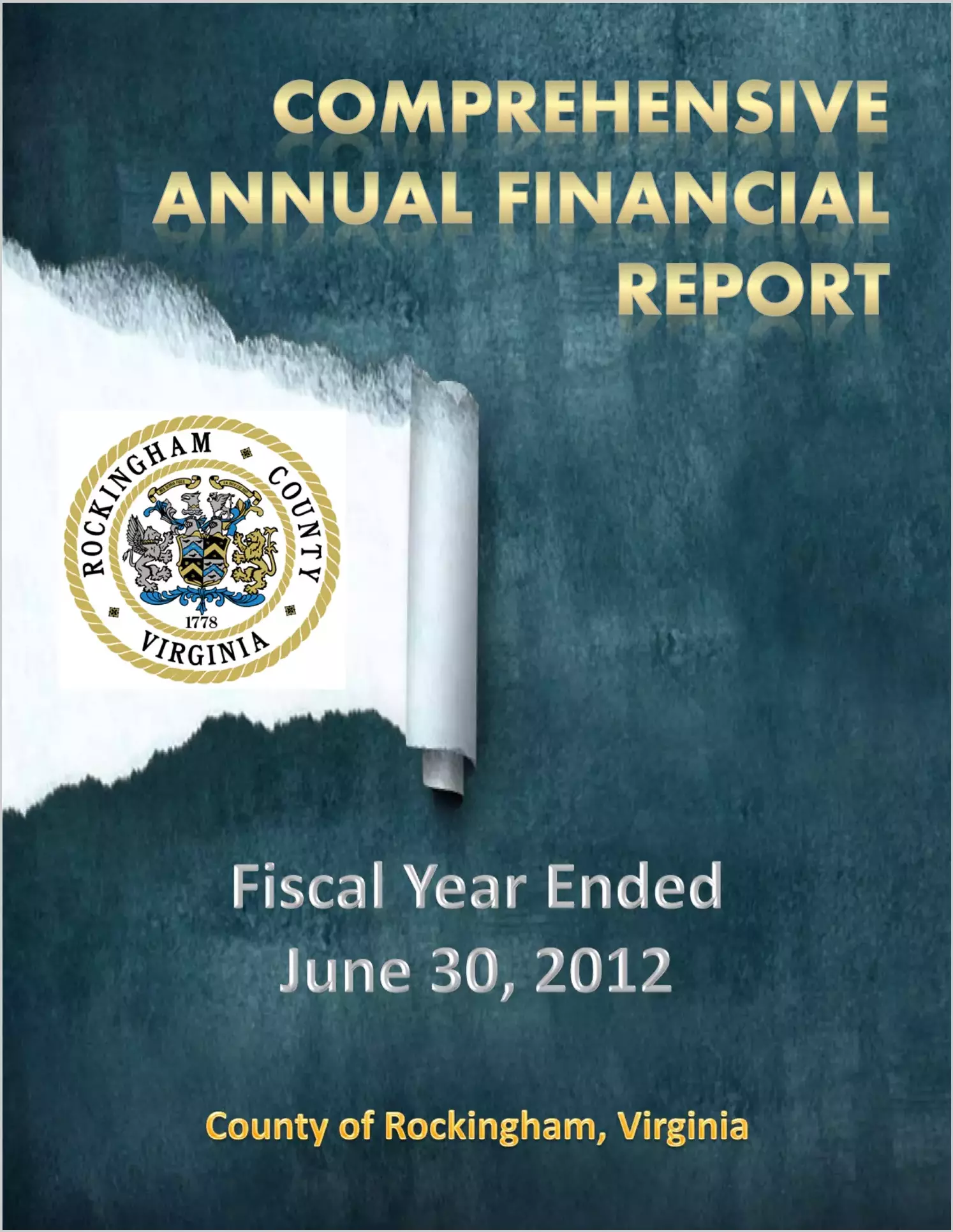2012 Annual Financial Report for County of Rockingham