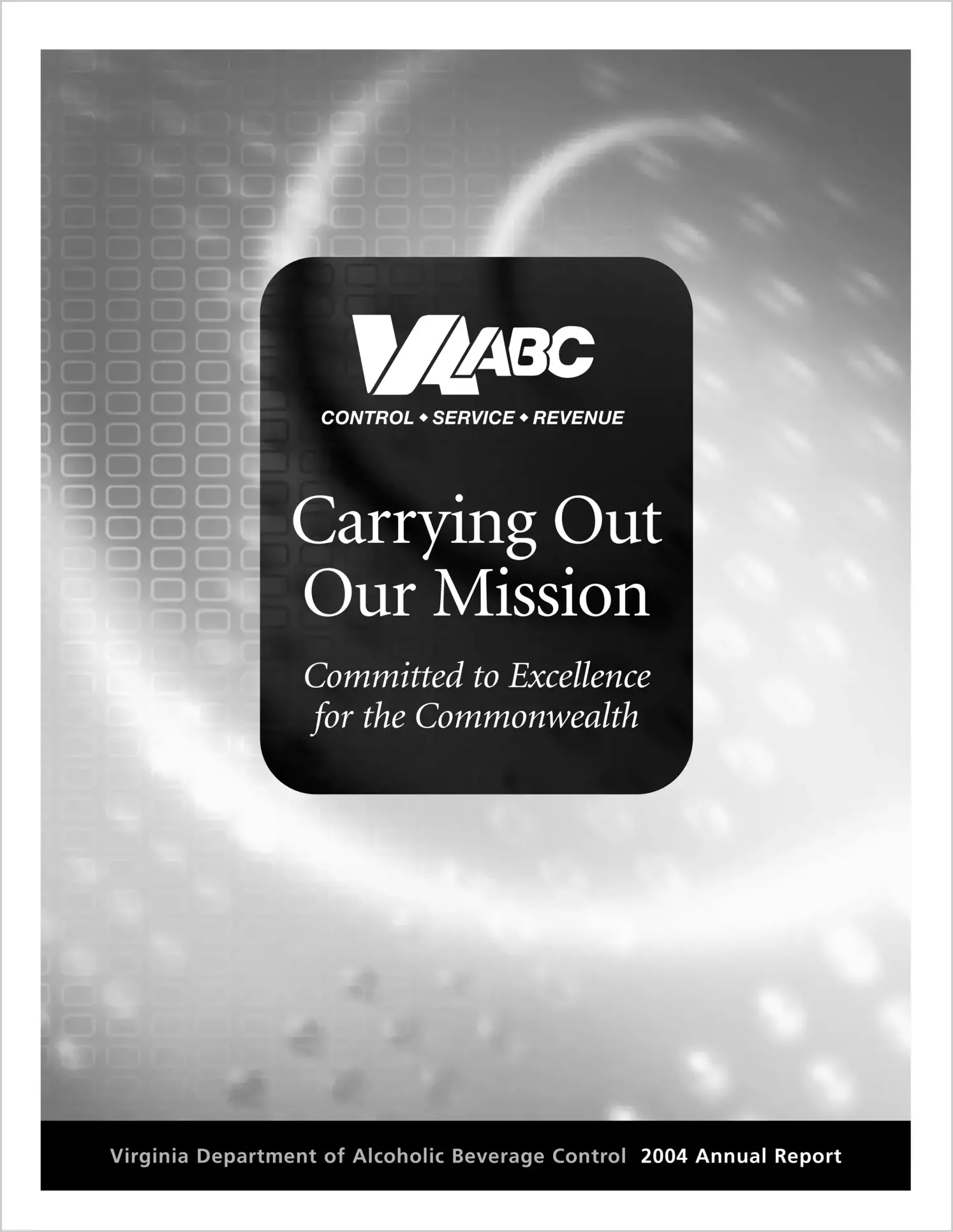 Department of Alcoholic Beverage Control Annual Report 2004