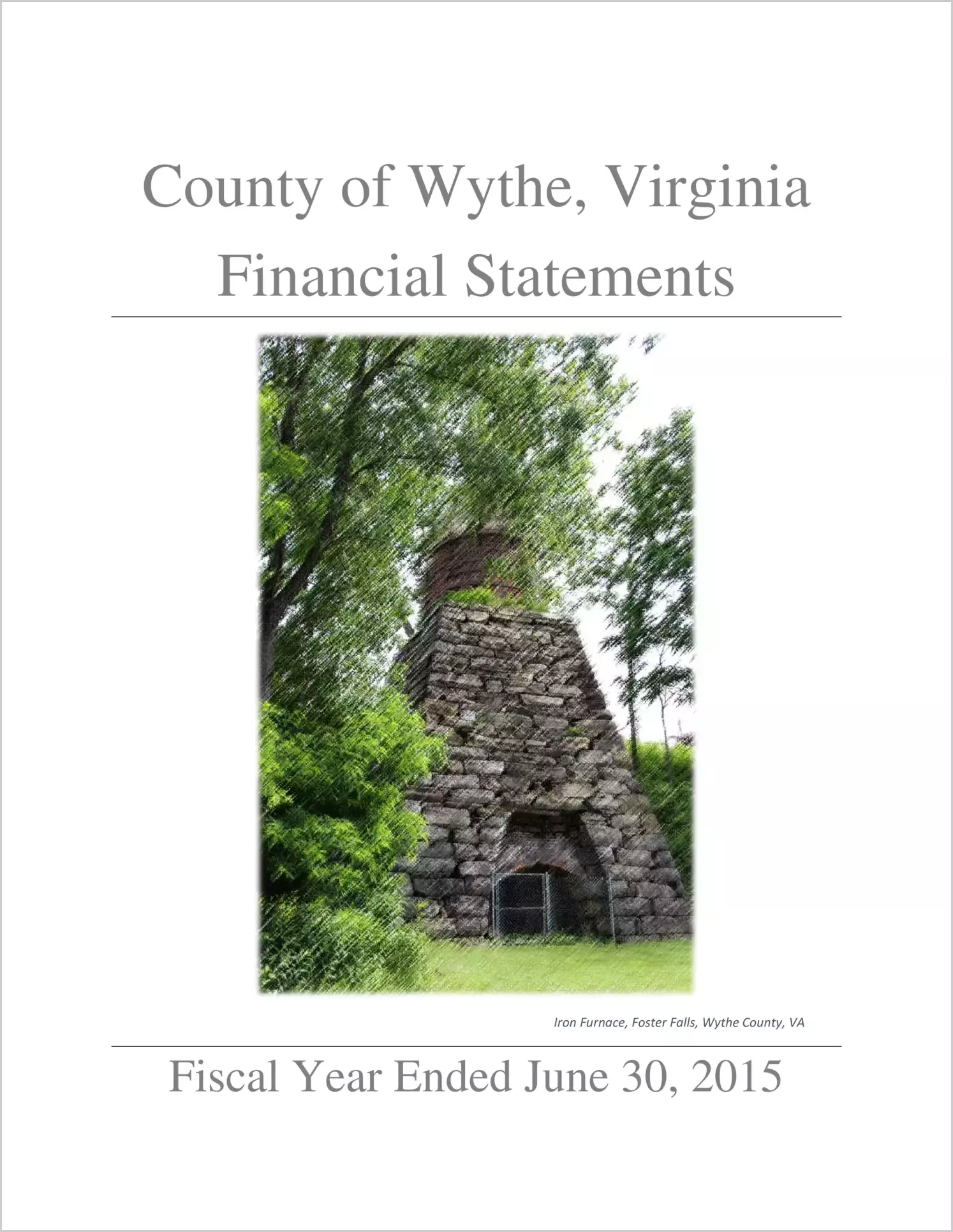 2015 Annual Financial Report for County of Wythe