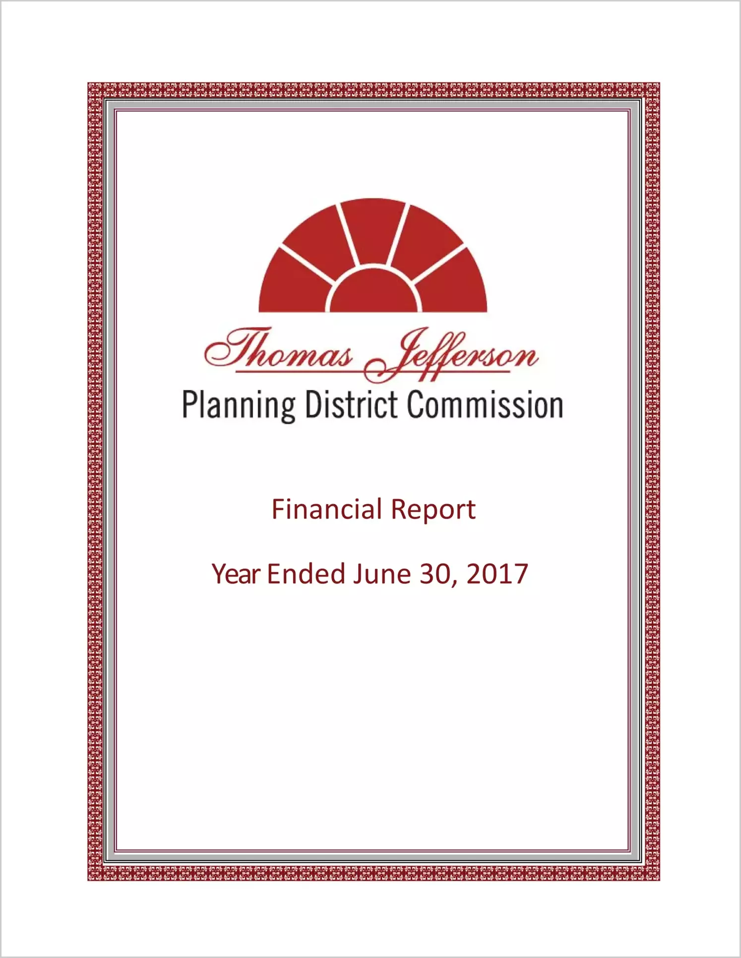2017 ABC/Other Annual Financial Report  for Thomas Jefferson Planning District Commission