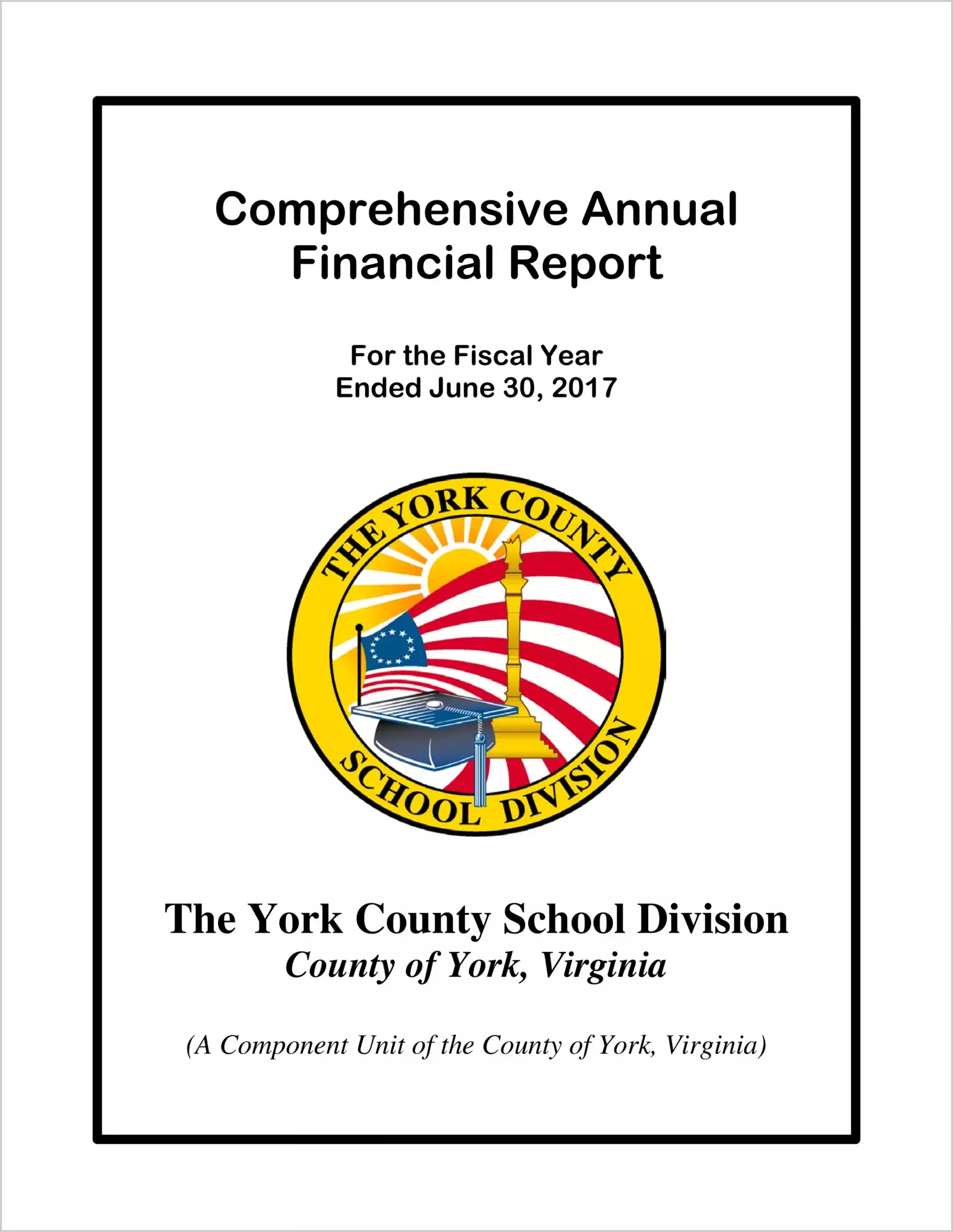 2017 Public Schools Annual Financial Report for County of York