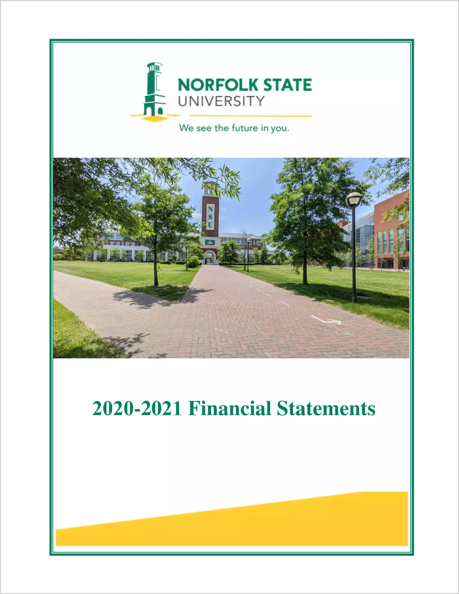 Norfolk State University Financial Statements for the year ended June 30, 2021