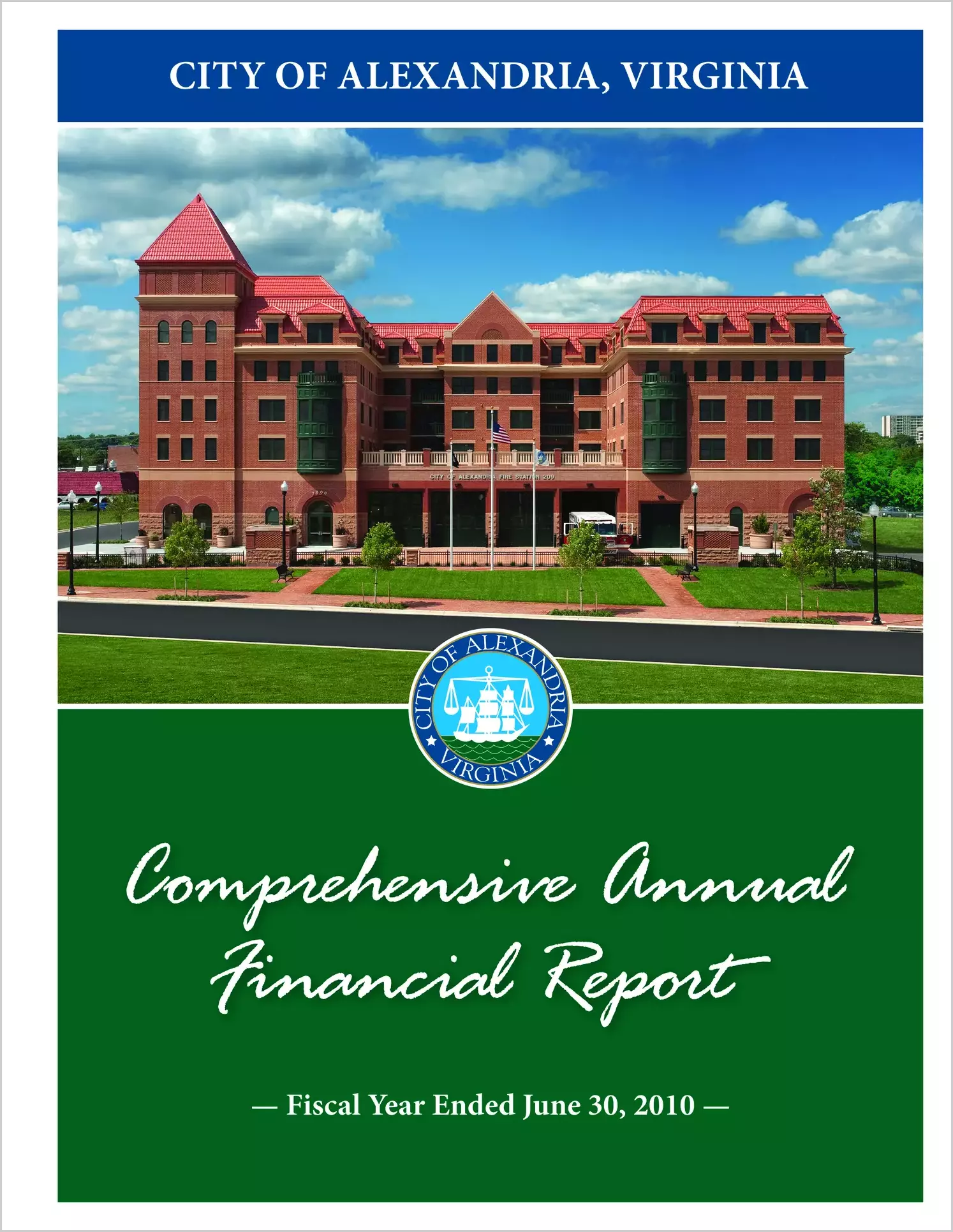 2010 Annual Financial Report for City of Alexandria